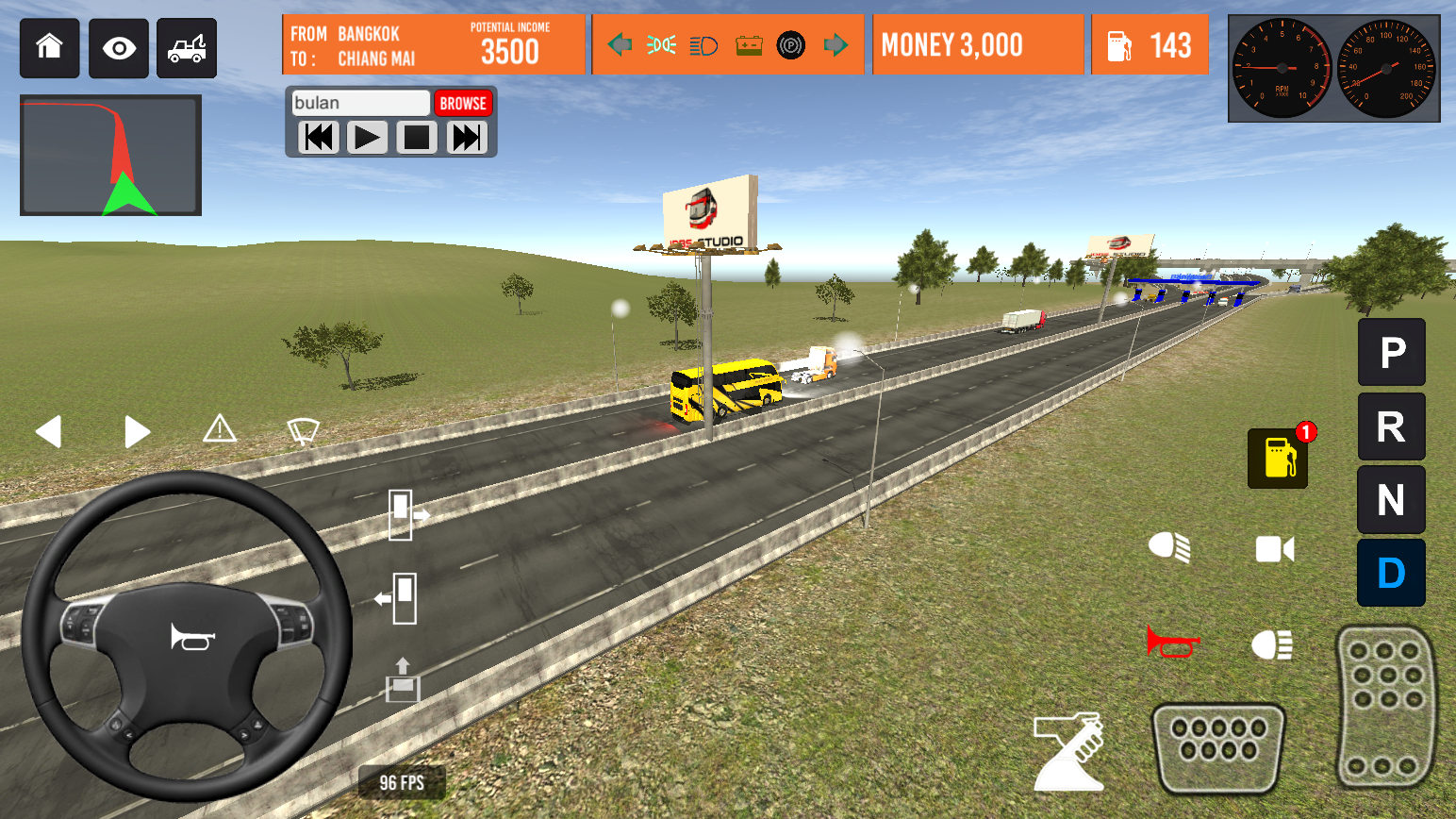 اسکرین شات بازی Thailand Bus Simulator 4