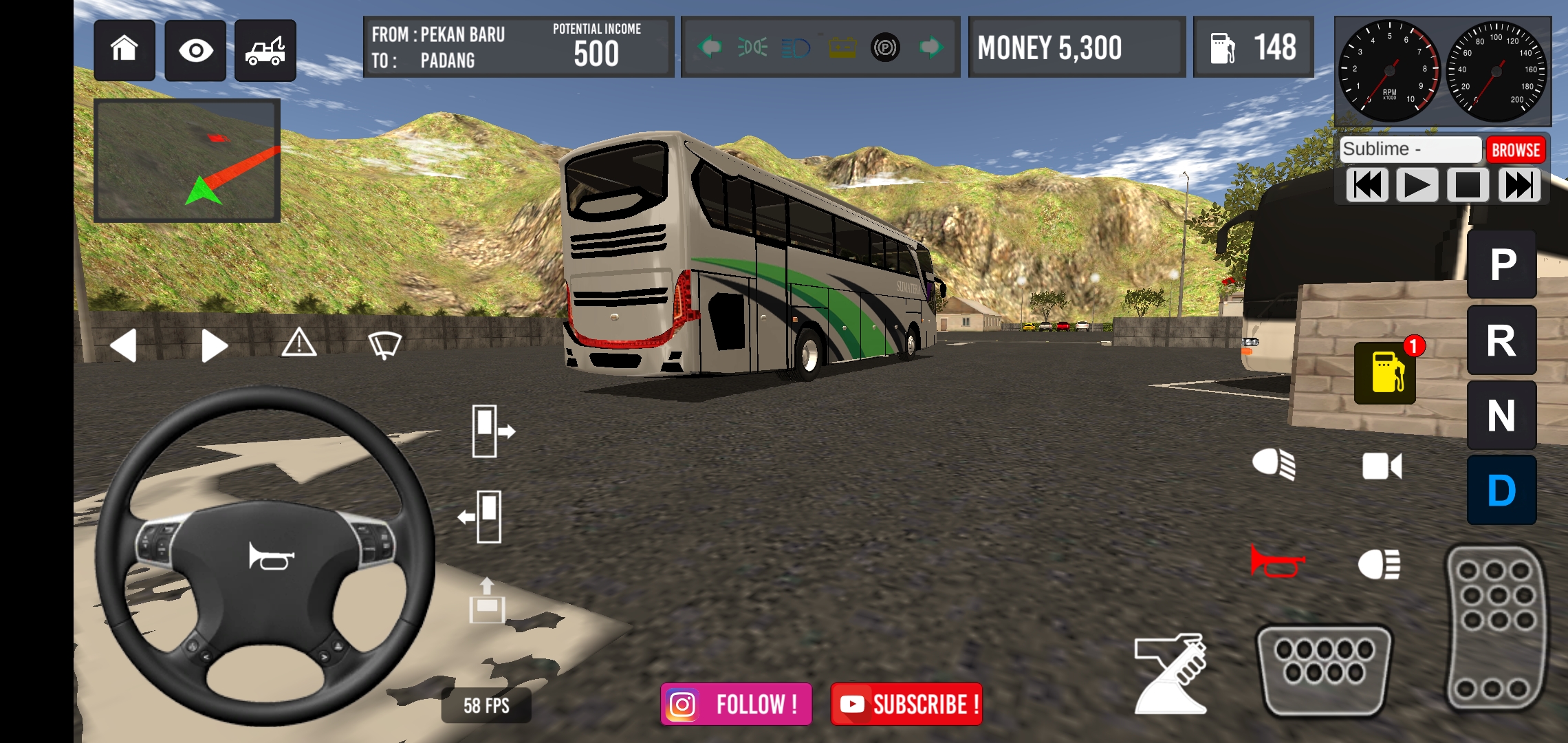 اسکرین شات 3 بازی IDBS Simulator Bus Sumatera