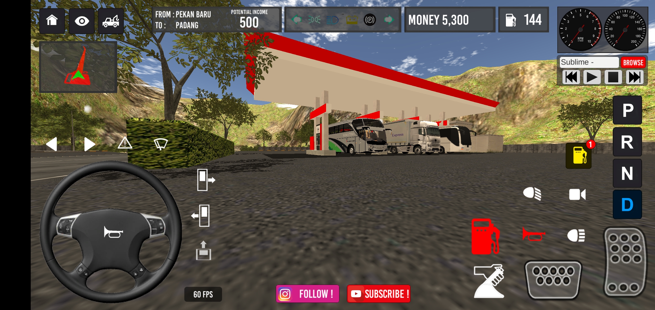 اسکرین شات 2 بازی IDBS Simulator Bus Sumatera