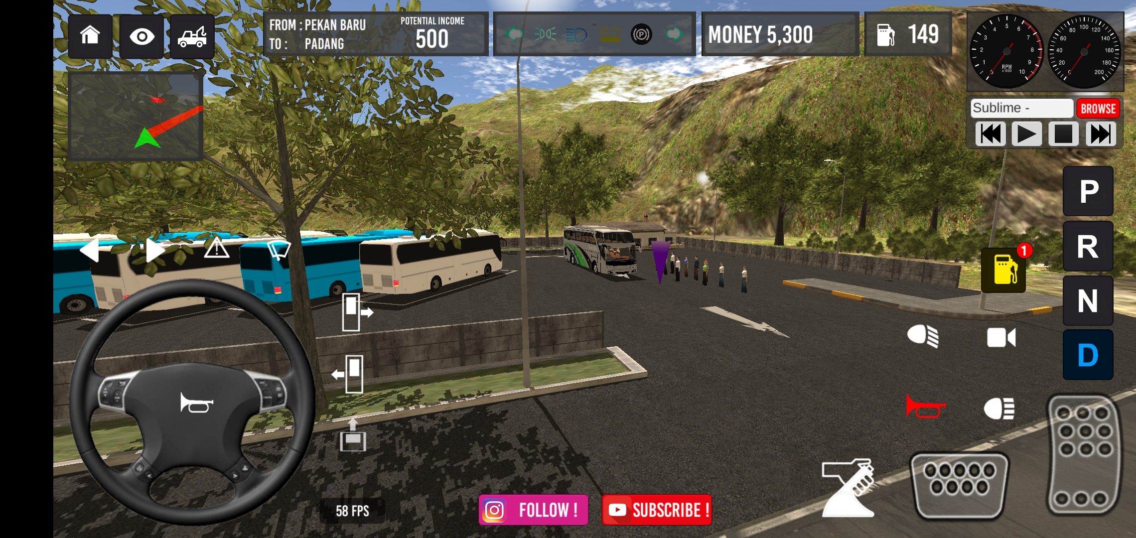 اسکرین شات 4 بازی IDBS Simulator Bus Sumatera