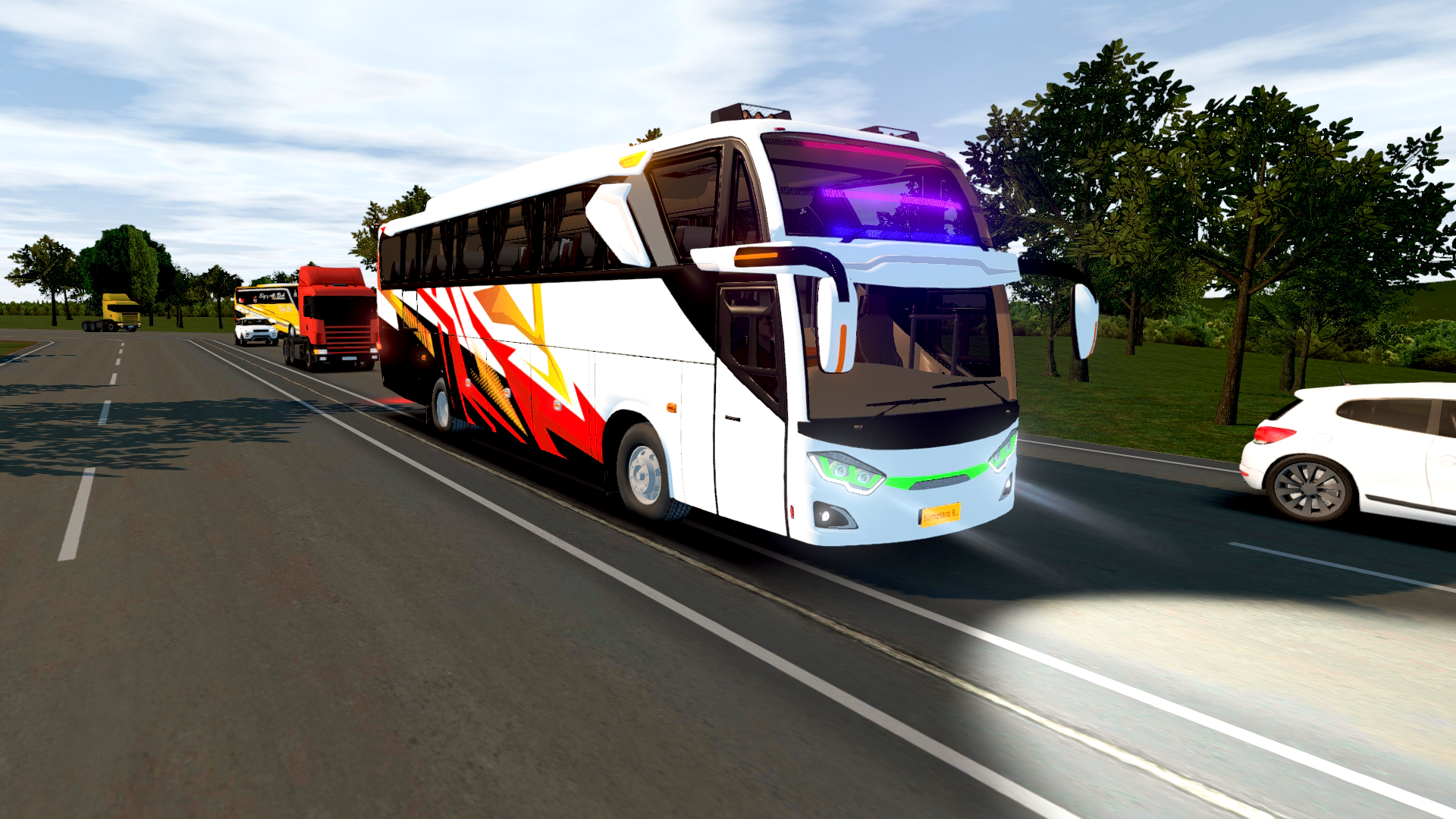 اسکرین شات 3 بازی IDBS Simulator Bus Sumatra