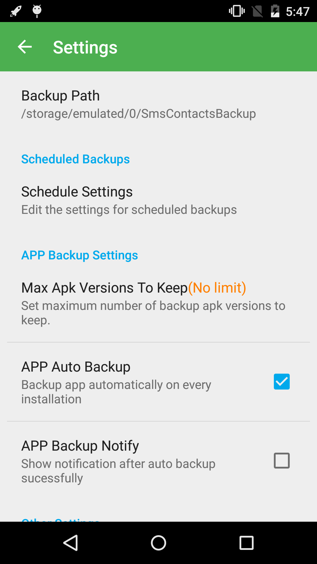 اسکرین شات 4 برنامه Super Backup & Restore