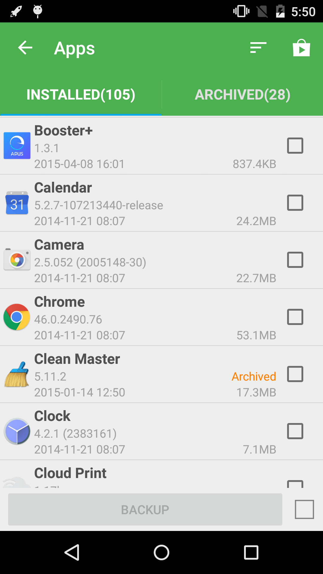اسکرین شات 7 برنامه Super Backup & Restore