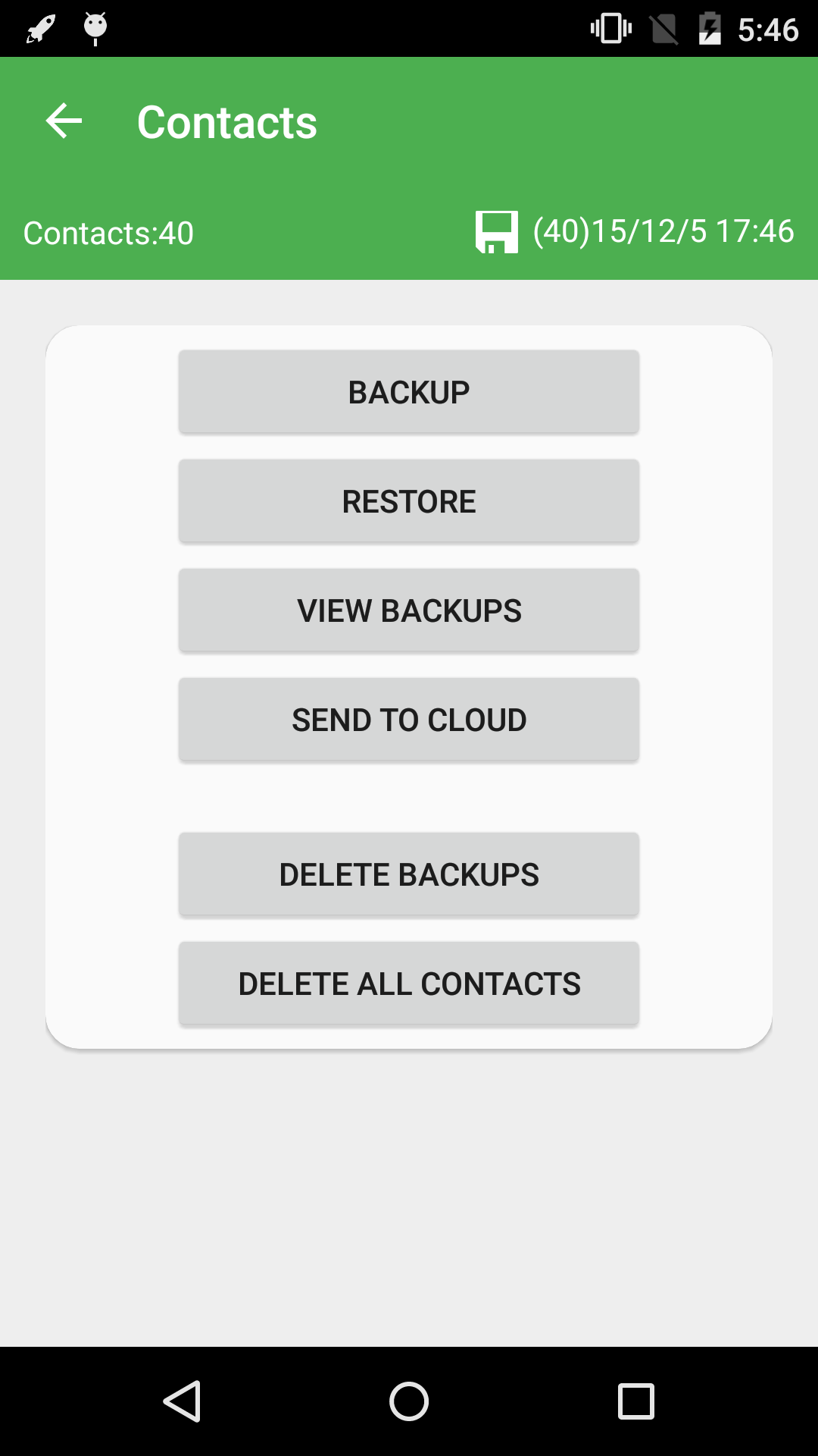 اسکرین شات 2 برنامه Super Backup & Restore