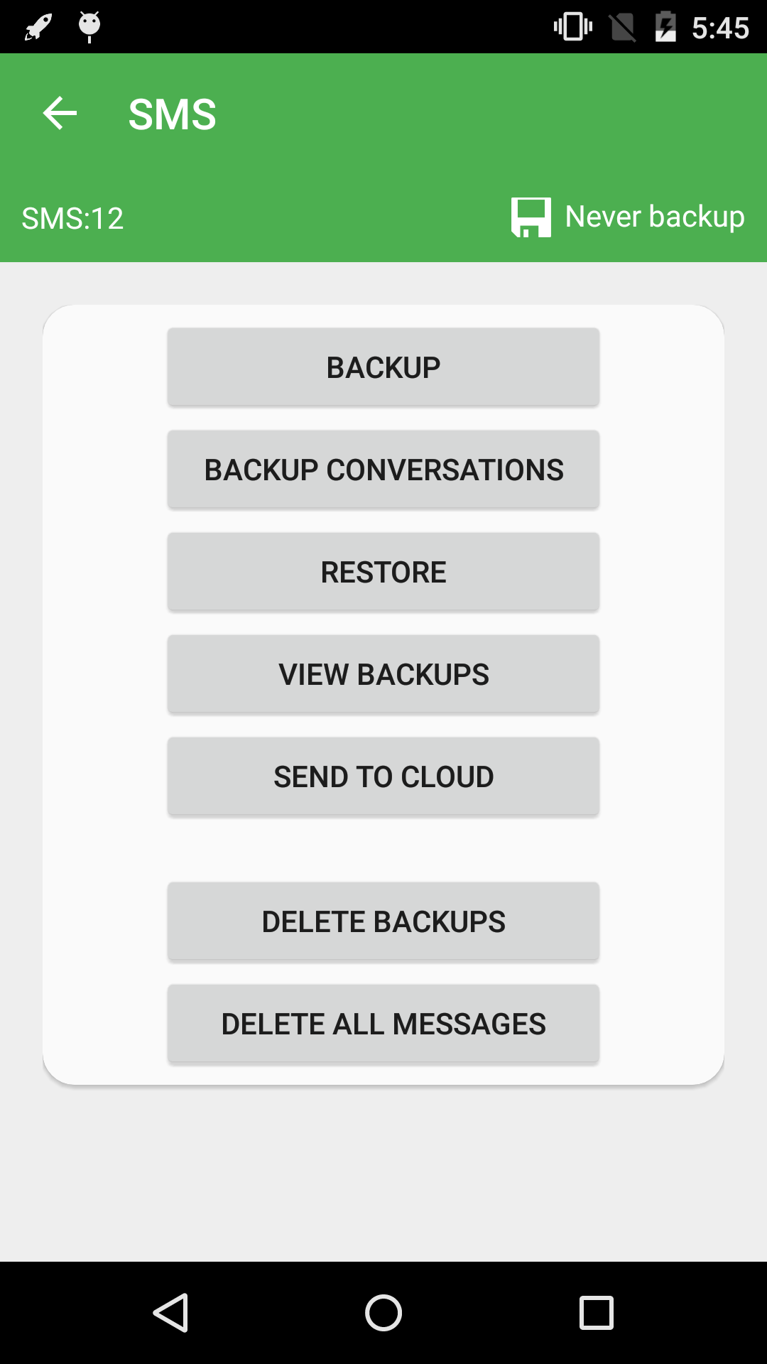 اسکرین شات 3 برنامه Super Backup & Restore
