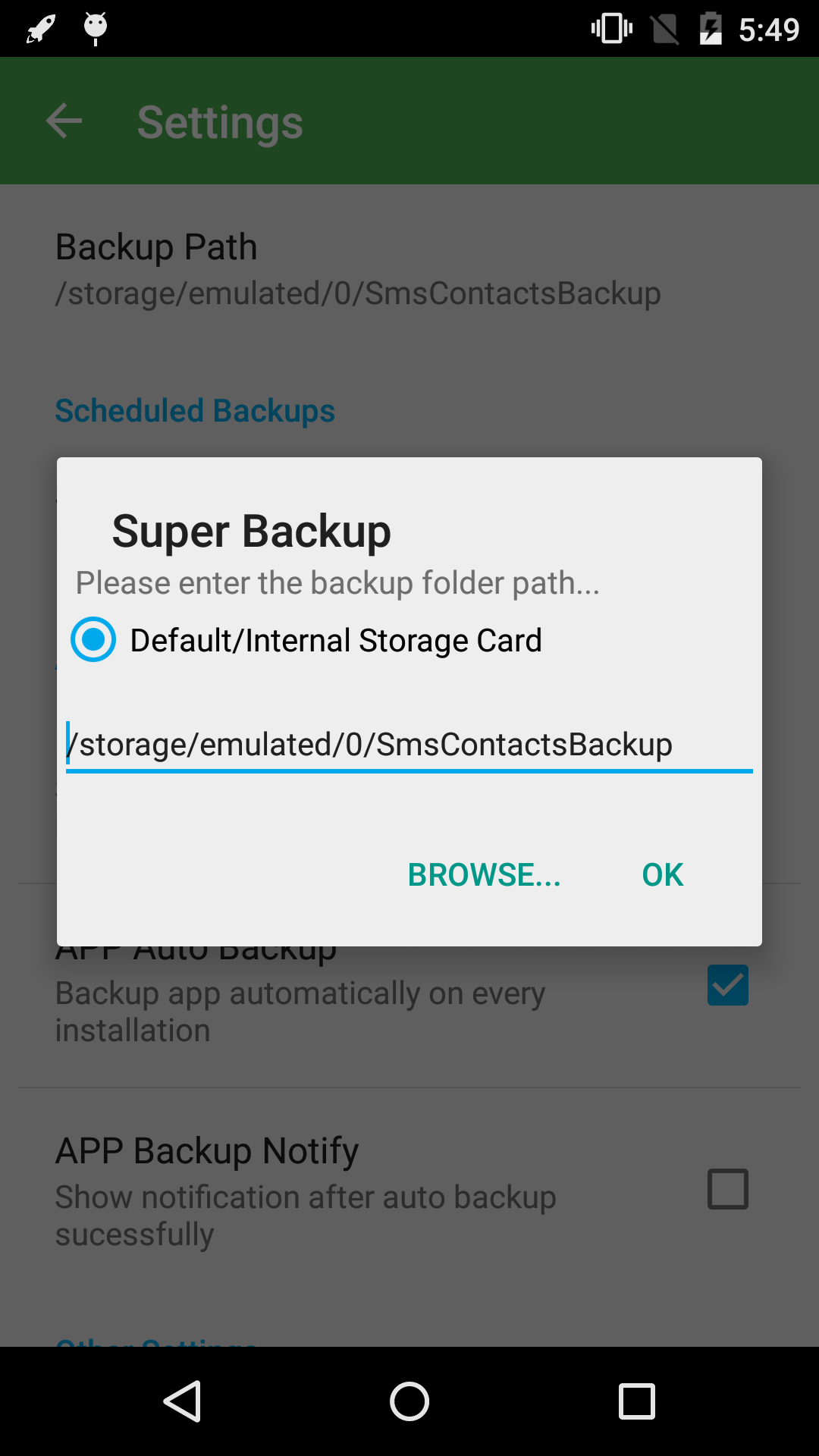 اسکرین شات 6 برنامه Super Backup & Restore