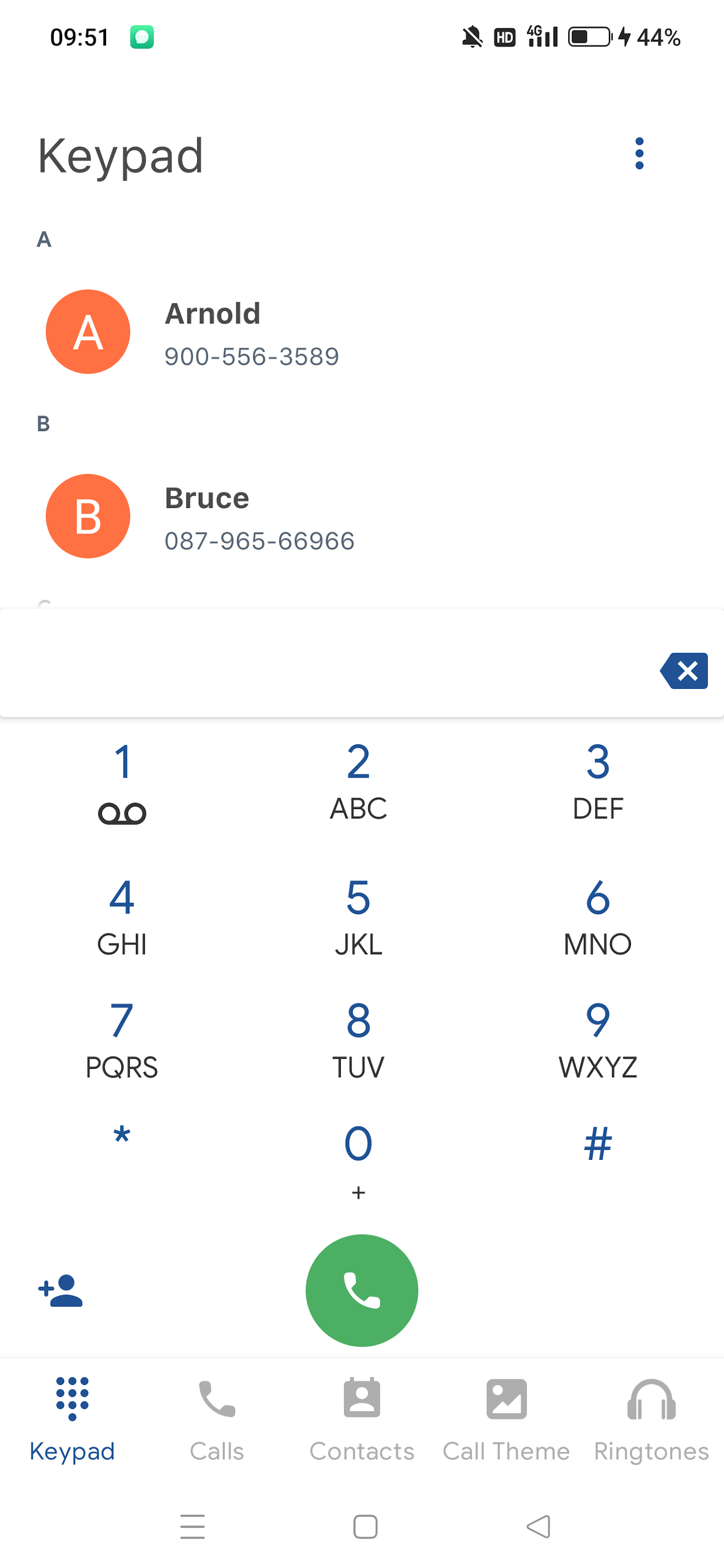 اسکرین شات 1 برنامه PhoneX Dialer & Call Screen