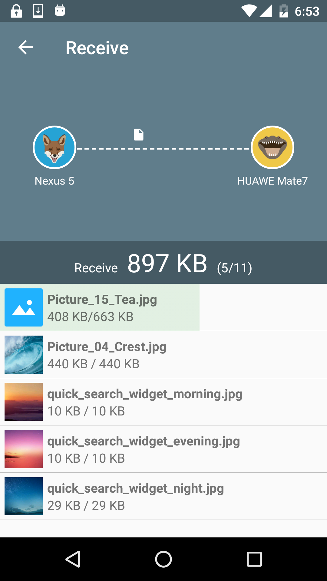 اسکرین شات 4 برنامه Easy Share :WiFi File Transfer