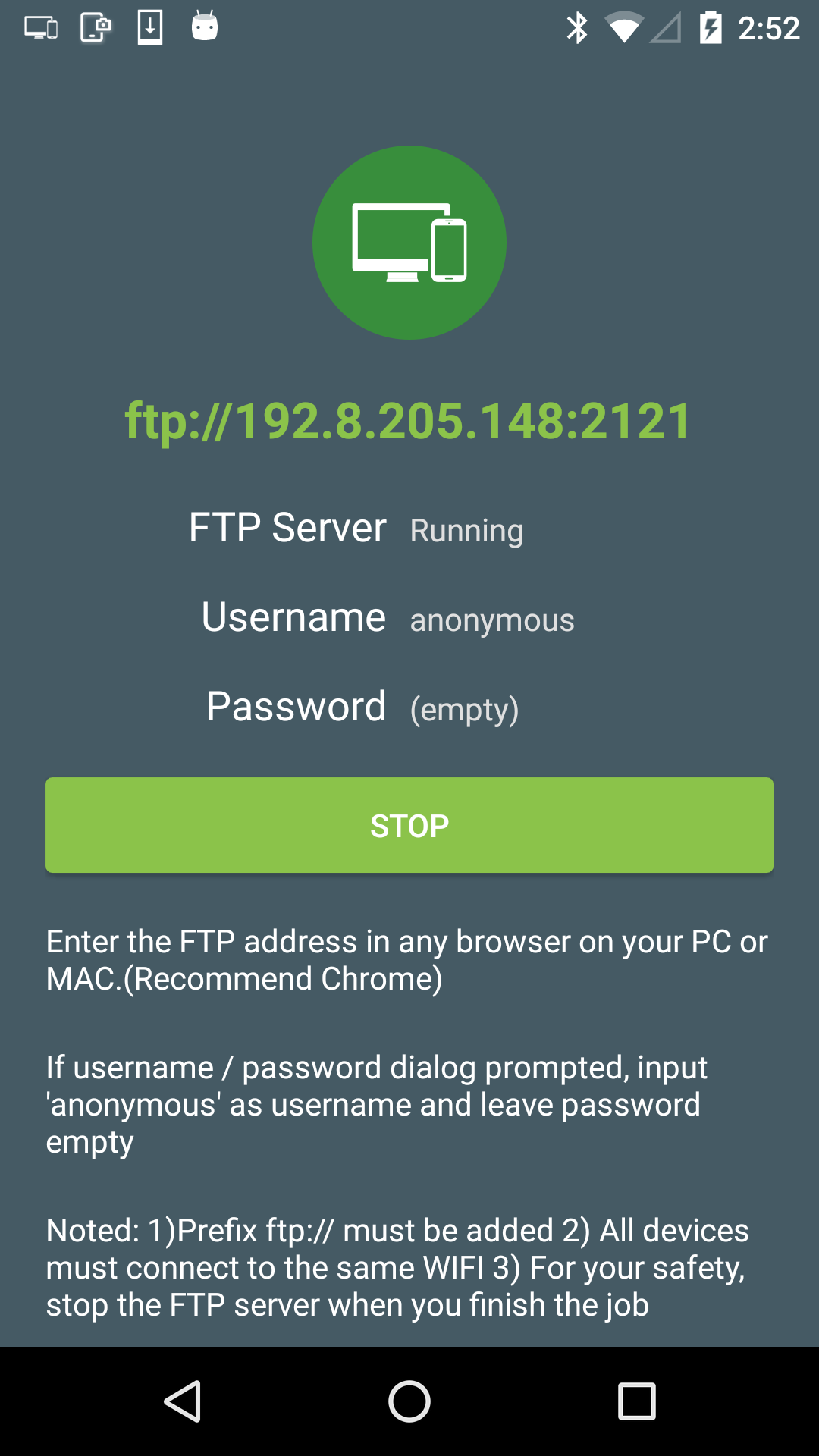 اسکرین شات 5 برنامه Easy Share :WiFi File Transfer