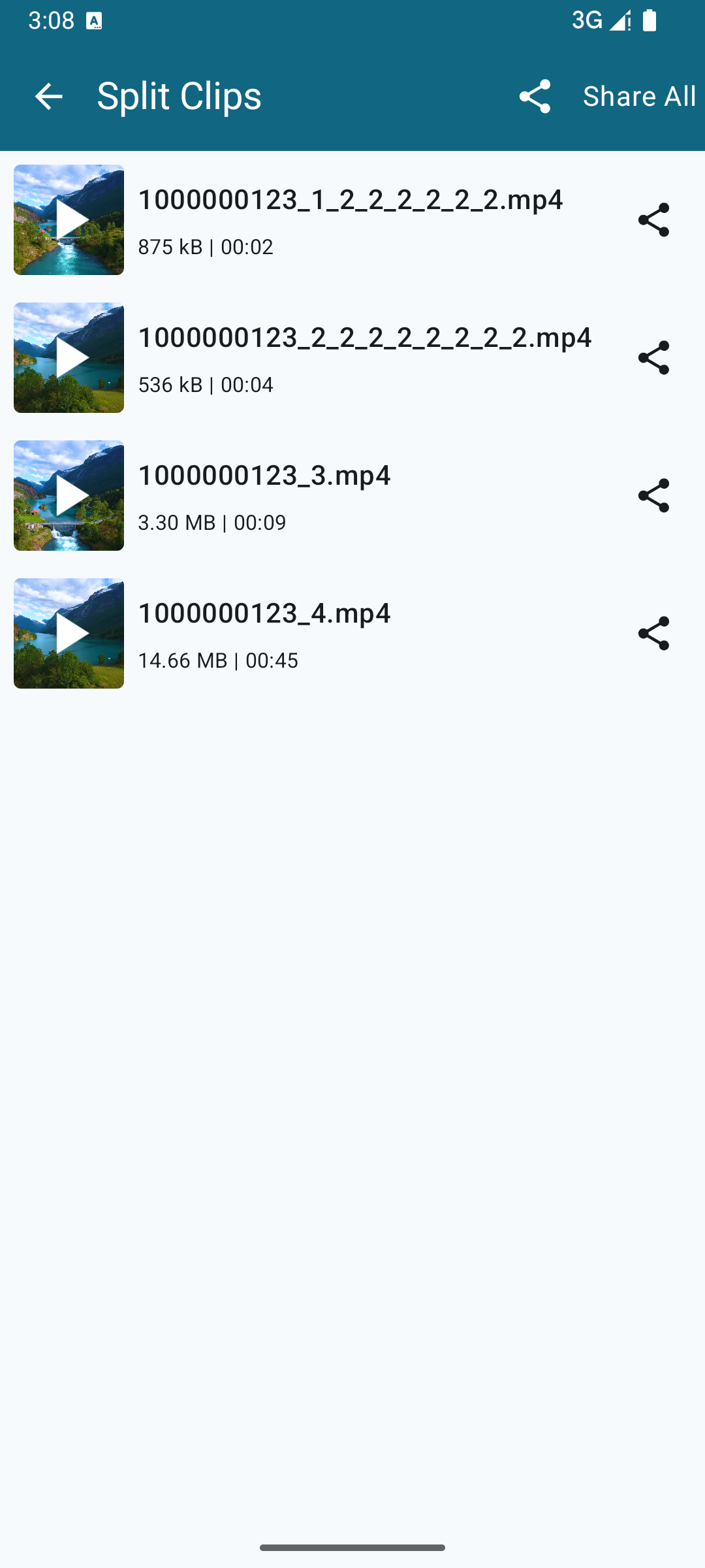 اسکرین شات 7 برنامه EasySplit - Split & Trim Video