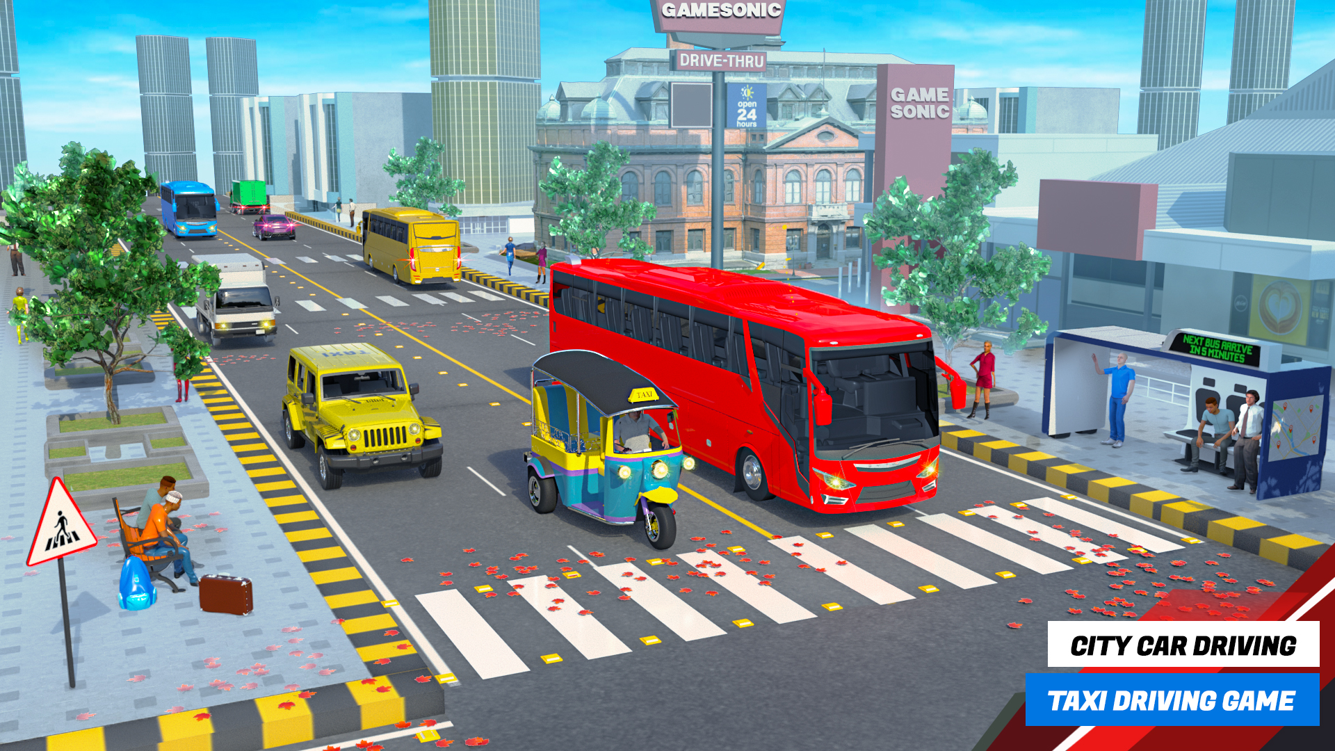 اسکرین شات 4 بازی Car Driving Games: Taxi Games