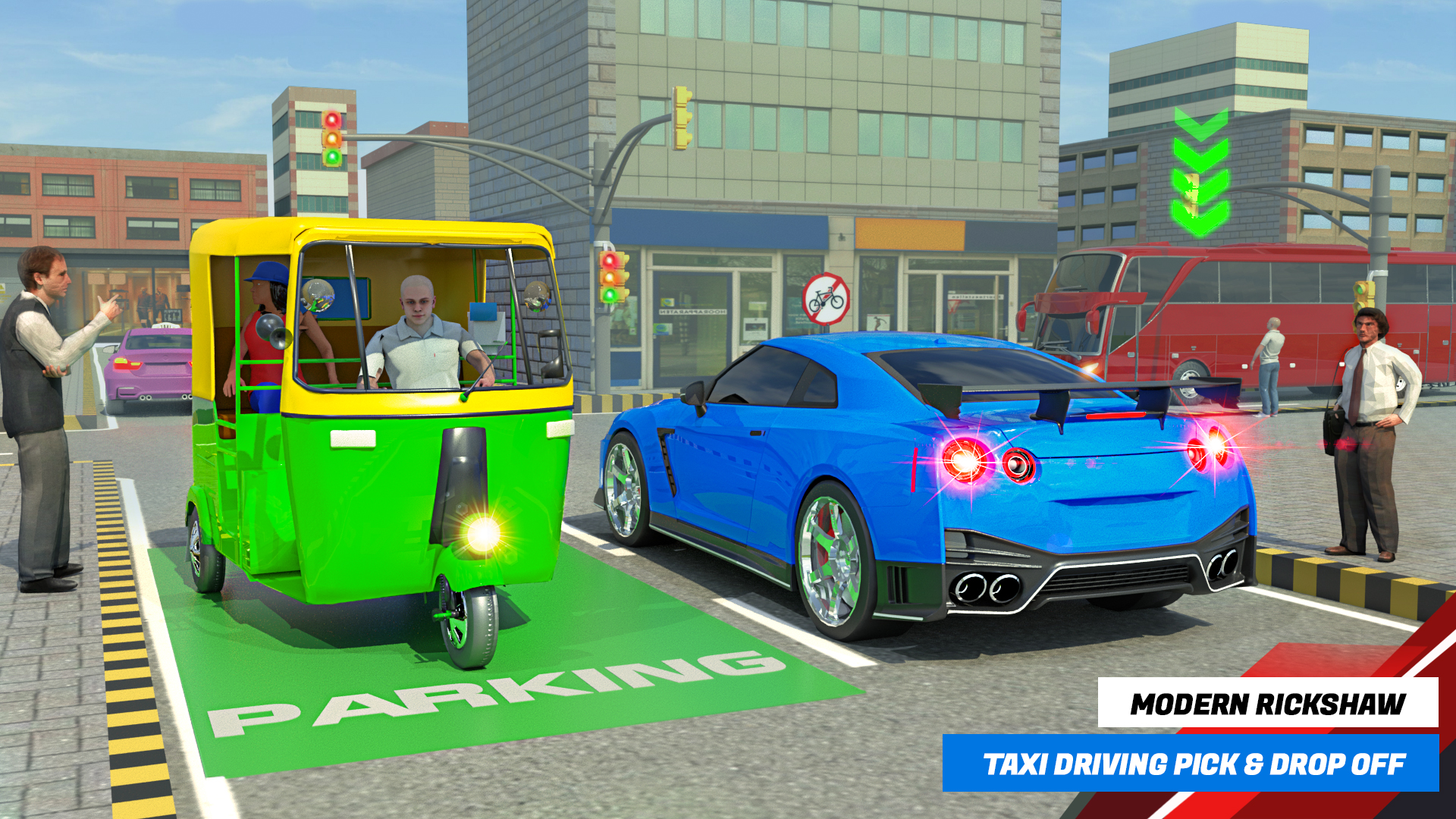اسکرین شات 3 بازی Car Driving Games: Taxi Games
