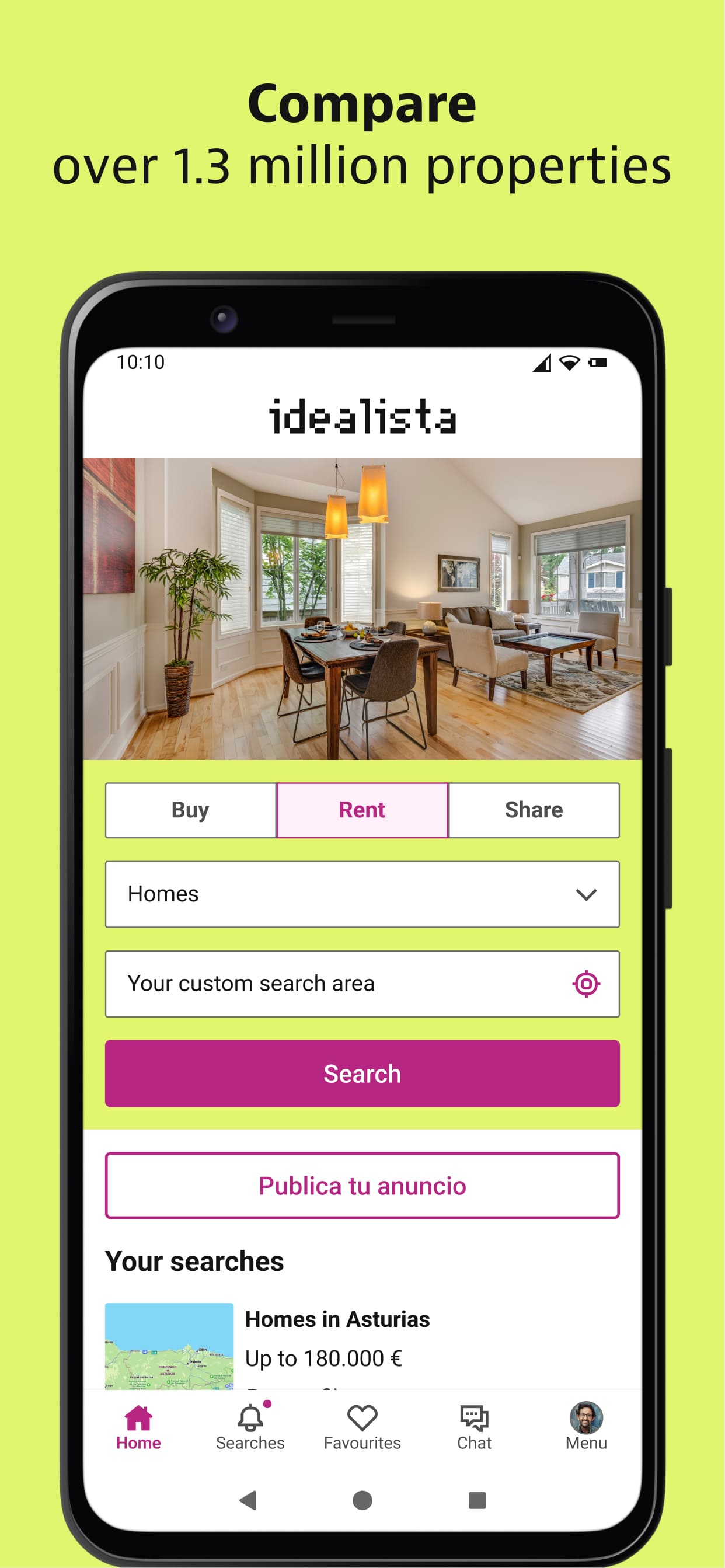 اسکرین شات 1 برنامه idealista