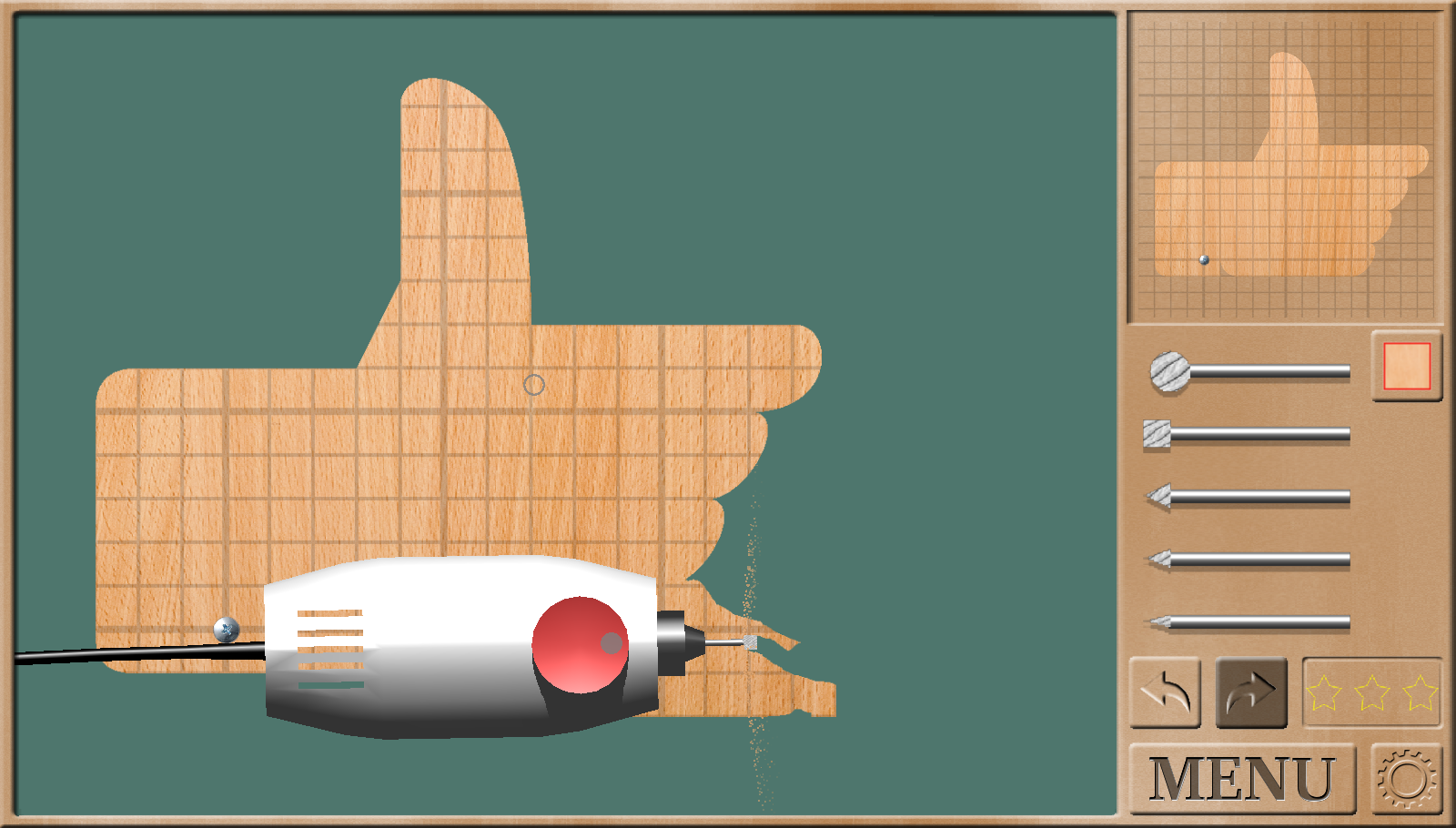 اسکرین شات 2 بازی Wood Carving Game