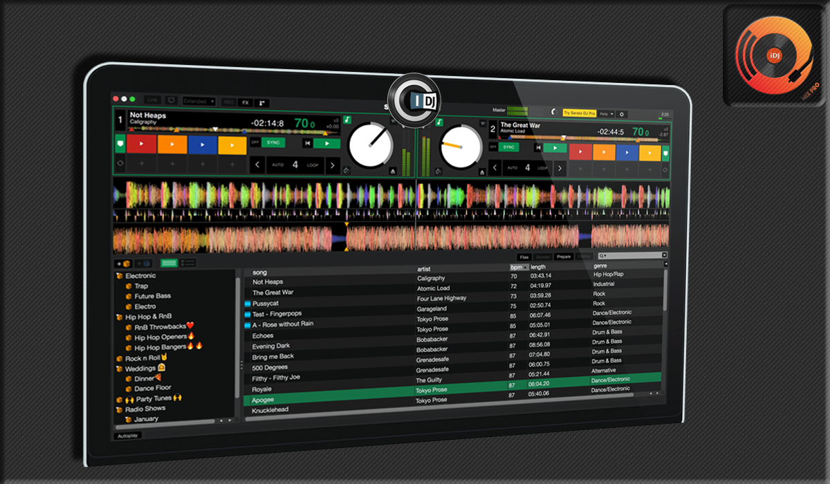 اسکرین شات 1 برنامه iDjing Mix : DJ music mixer