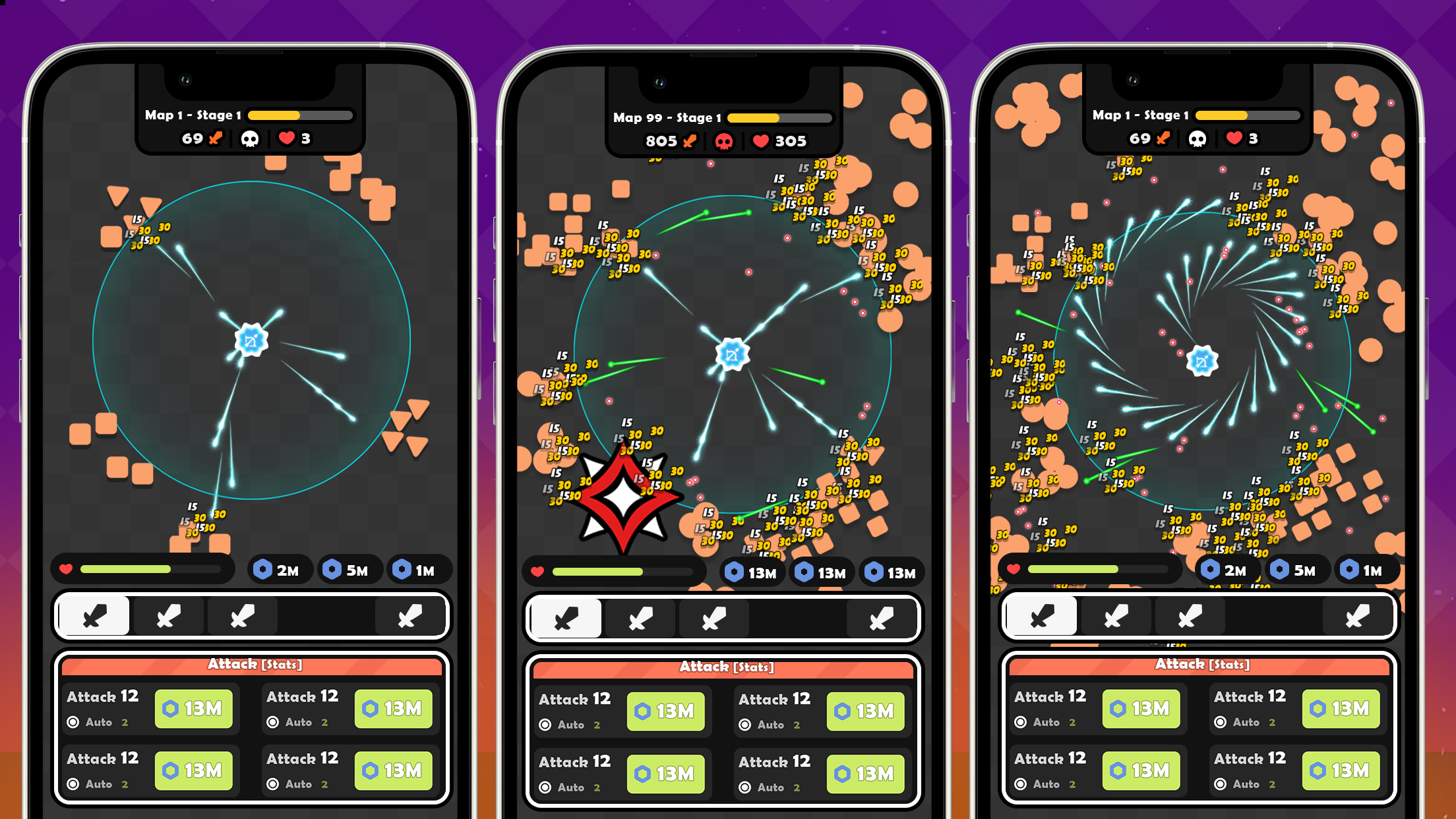 اسکرین شات 1 بازی Idle Cannon: Tower TD Geometry