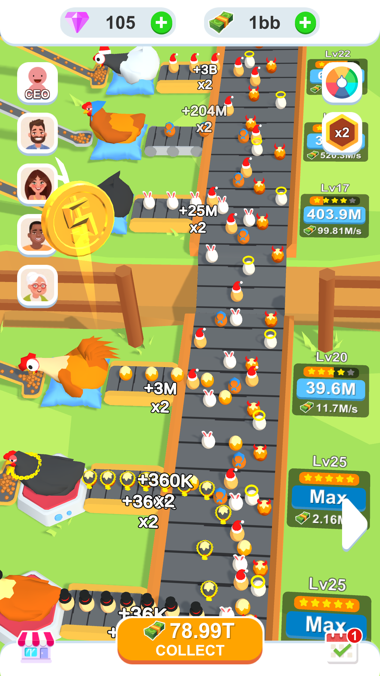 اسکرین شات 3 بازی Idle Egg Factory