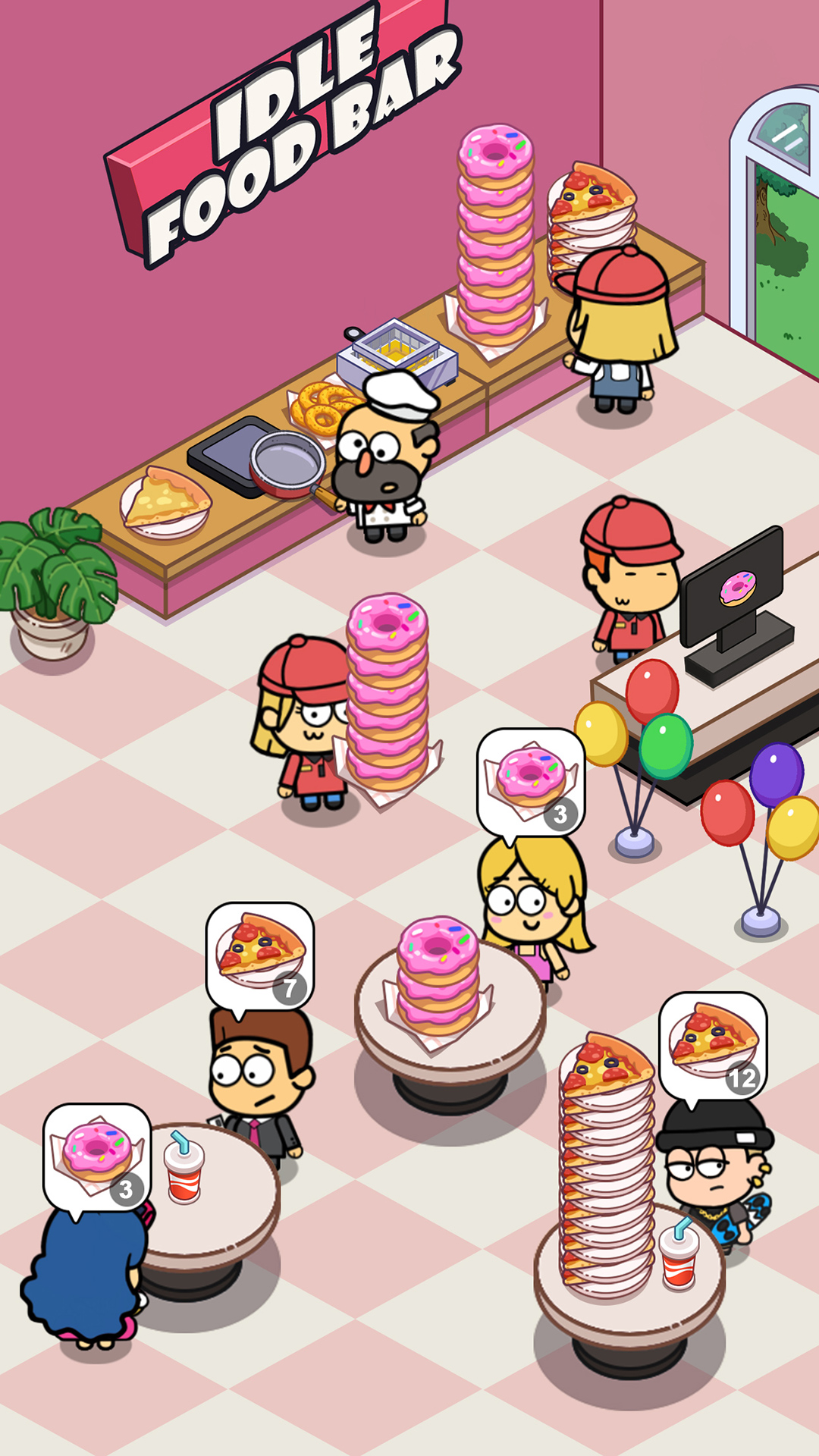 اسکرین شات 3 بازی Idle Food Bar: Idle Games