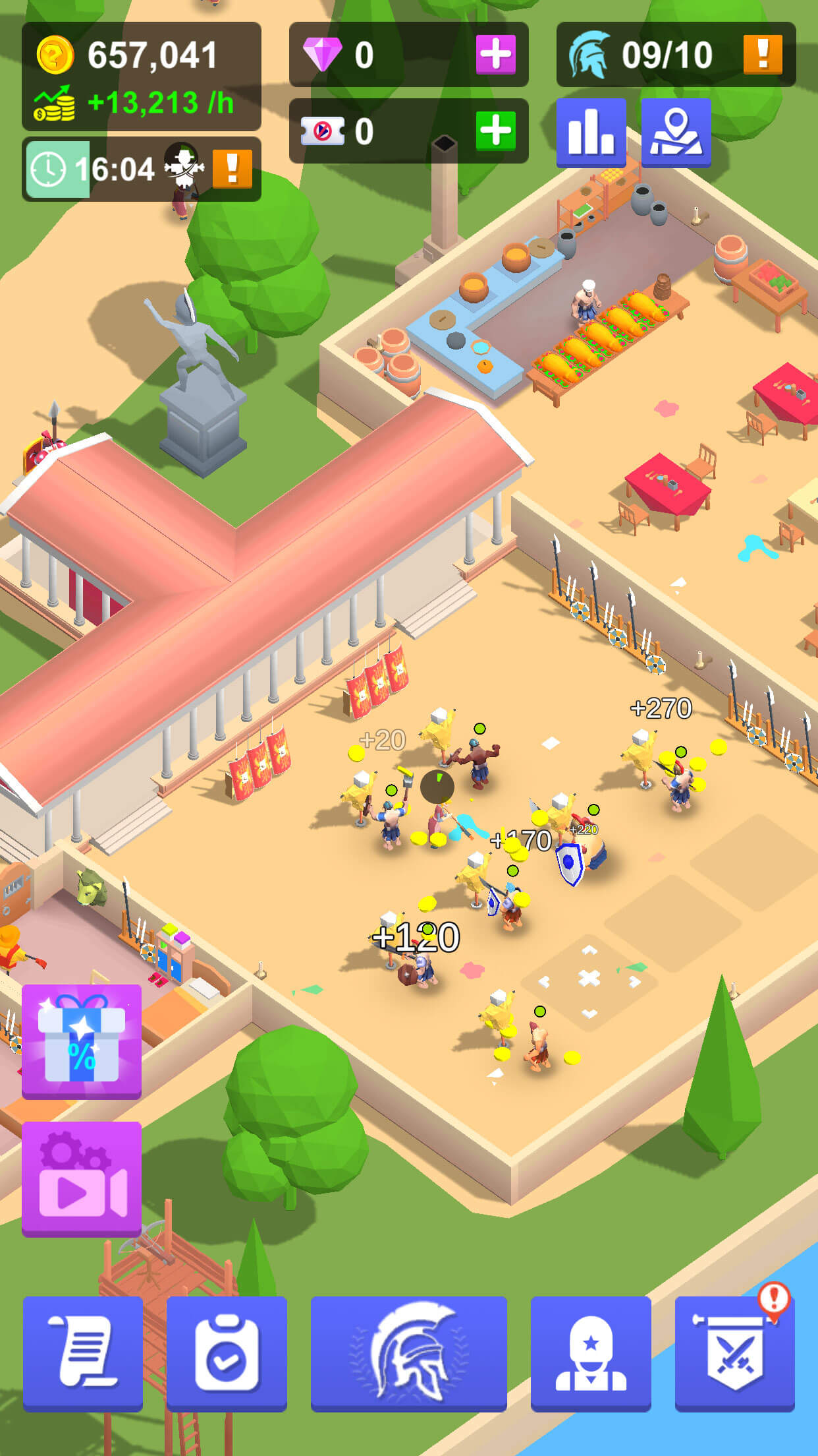 اسکرین شات 3 بازی Idle Gladiator Arena
