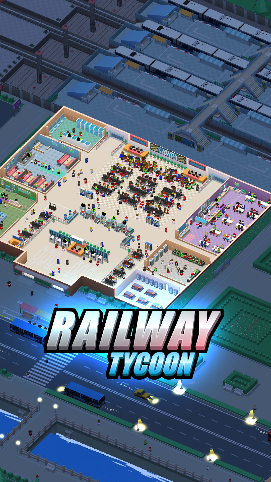 اسکرین شات 1 بازی Railway Tycoon - Idle Game