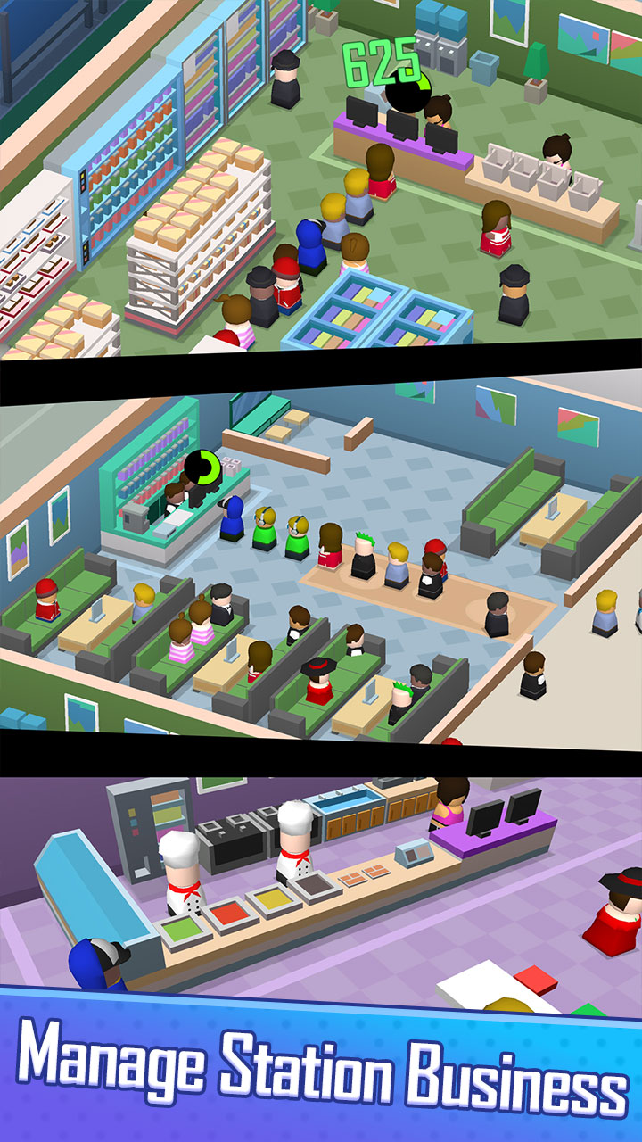 اسکرین شات 2 بازی Railway Tycoon - Idle Game