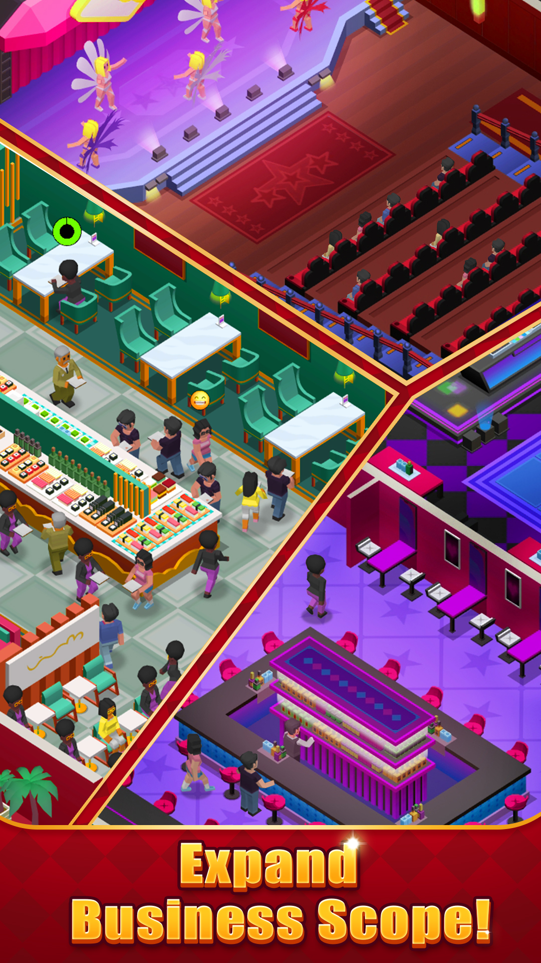 اسکرین شات 5 بازی Idle Vegas Resort - Tycoon