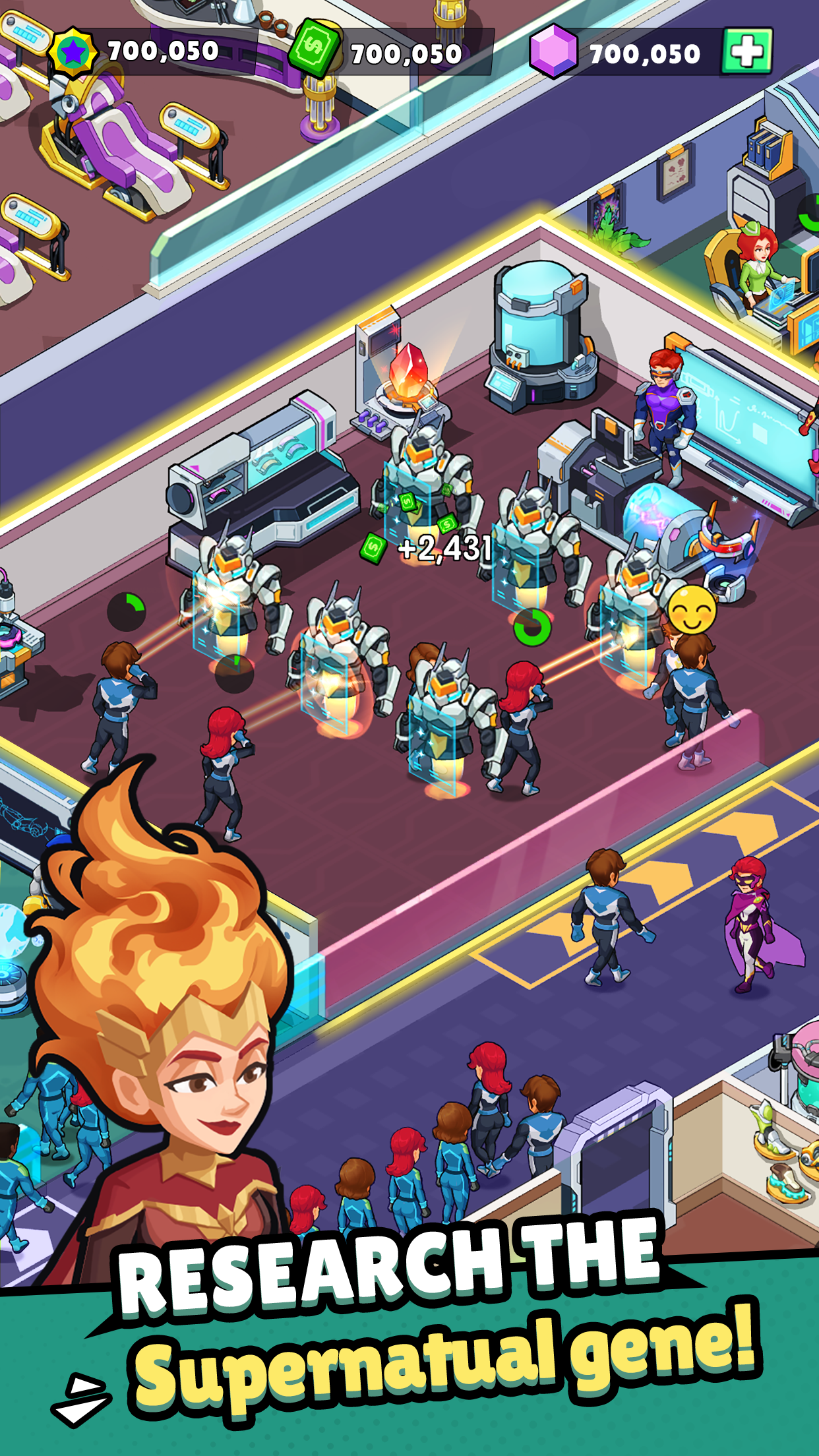 اسکرین شات 3 بازی Idle Superpower School