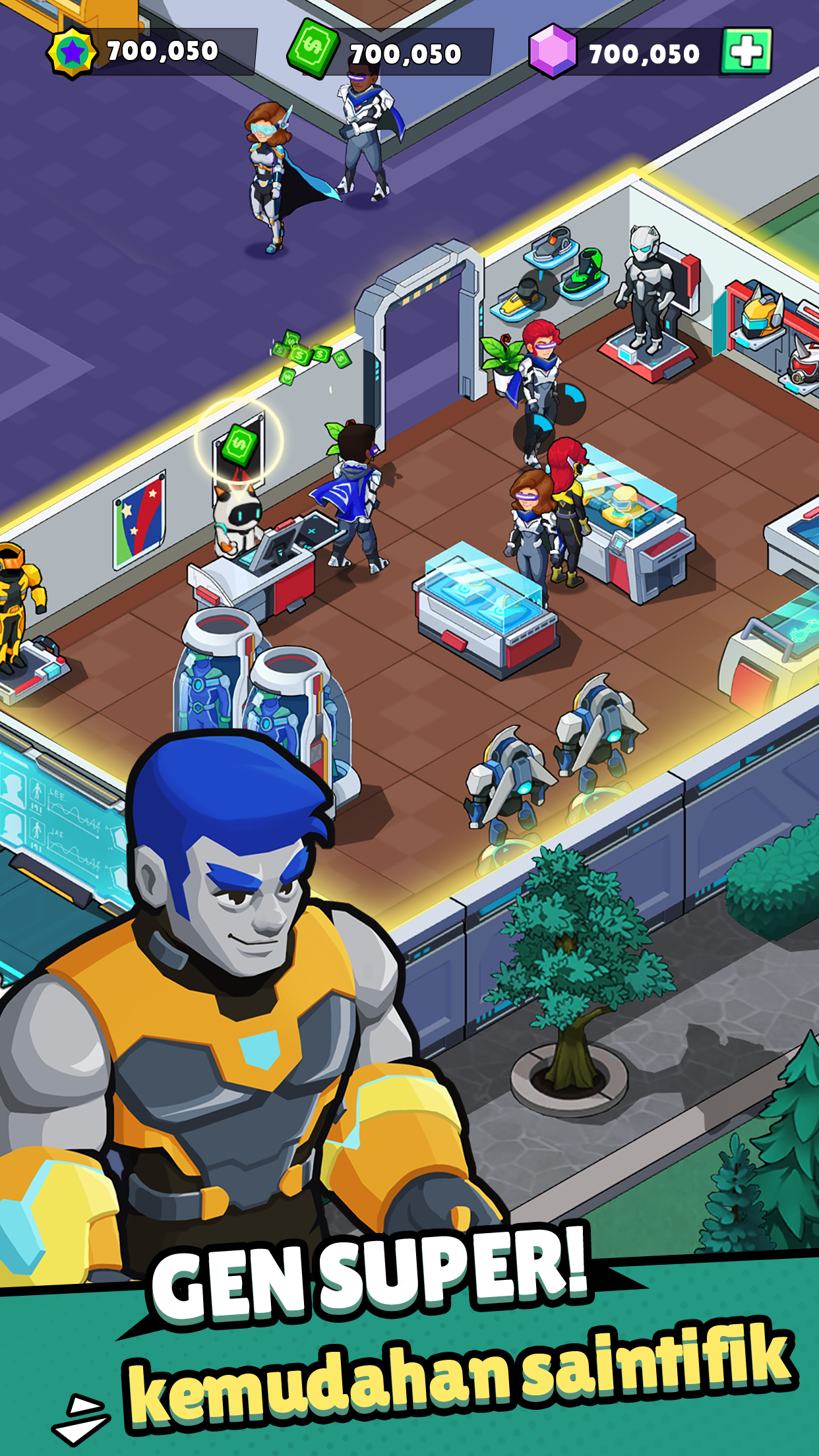 اسکرین شات 3 بازی Idle Superpower School