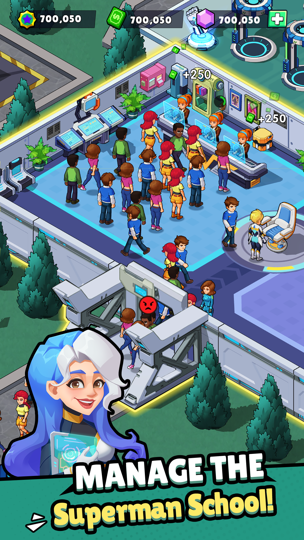 اسکرین شات 2 بازی Idle Superpower School