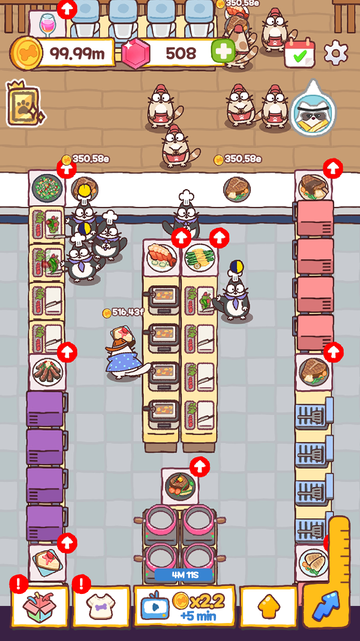 اسکرین شات 6 بازی Cooking Cats: Idle Tycoon
