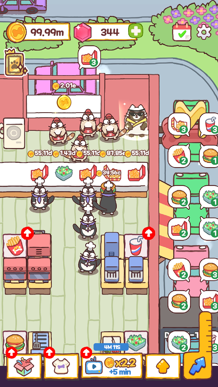 اسکرین شات 4 بازی Cooking Cats: Idle Tycoon