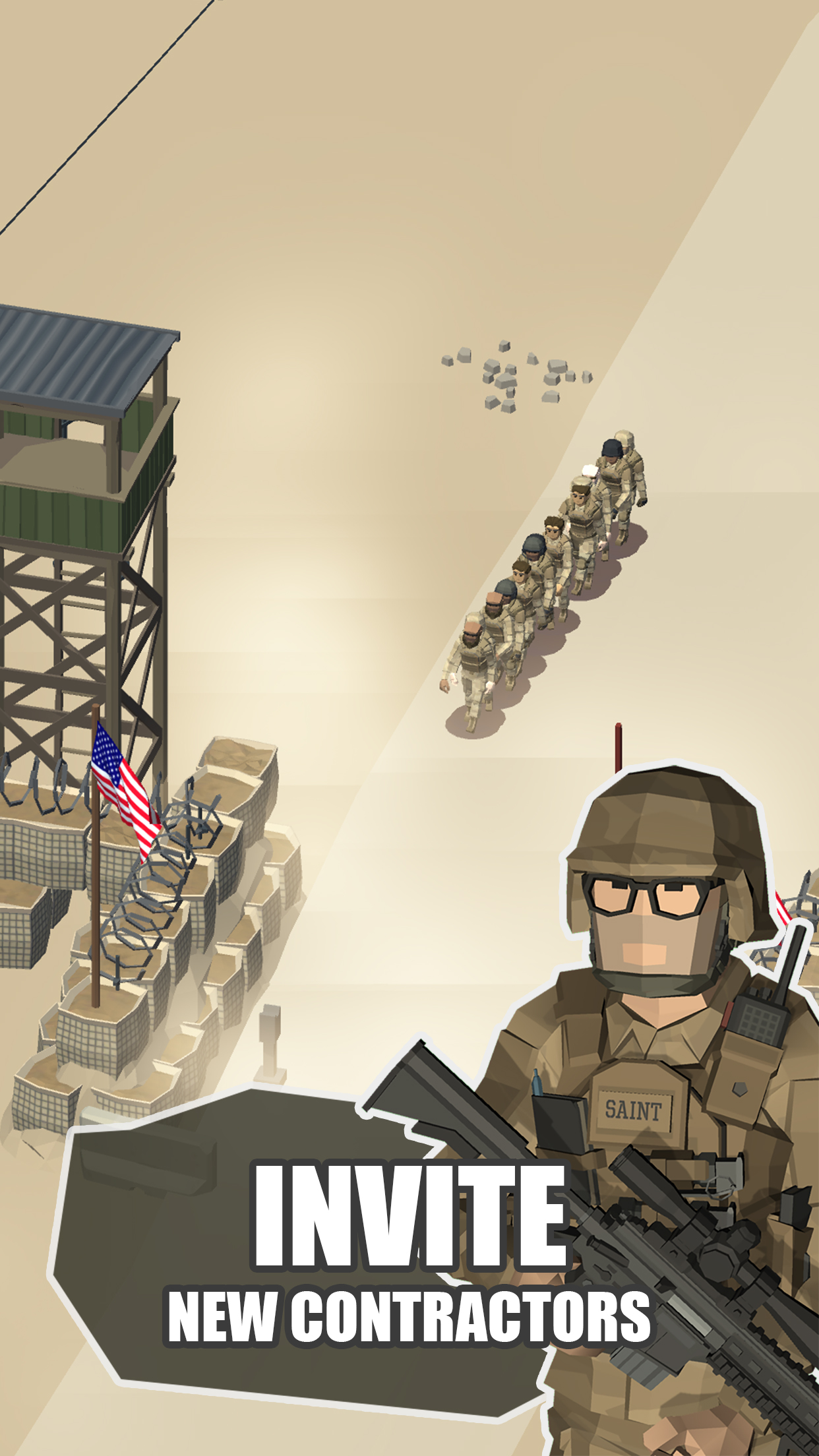 اسکرین شات 5 بازی Idle Warzone 3d: Military Game - Army Tycoon