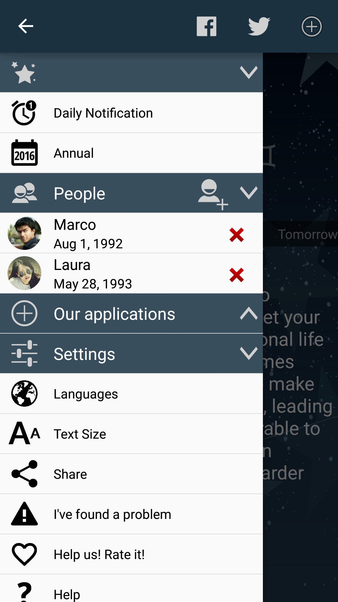 اسکرین شات 4 برنامه My Horoscope