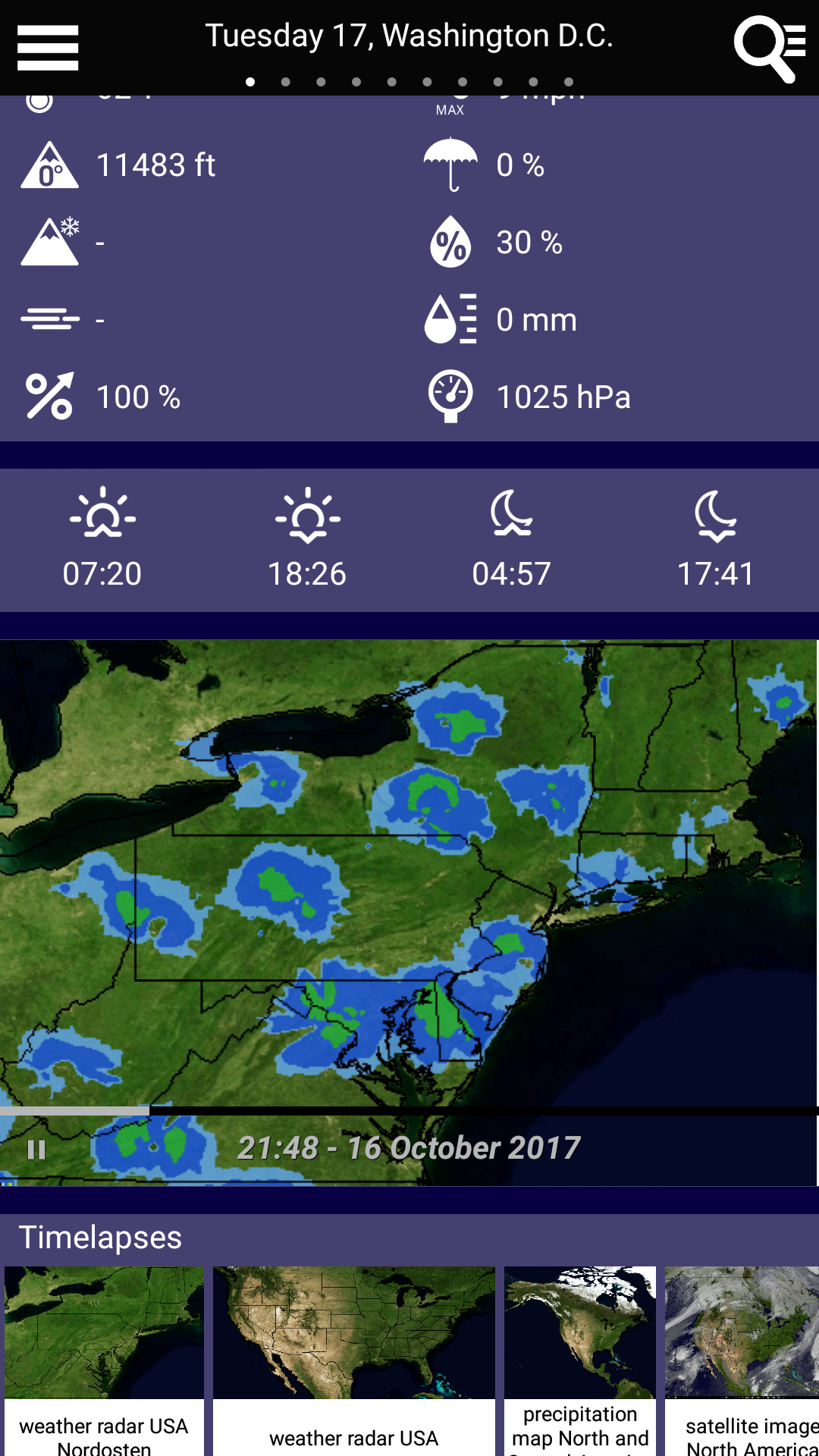 اسکرین شات 4 برنامه Weather News Pro