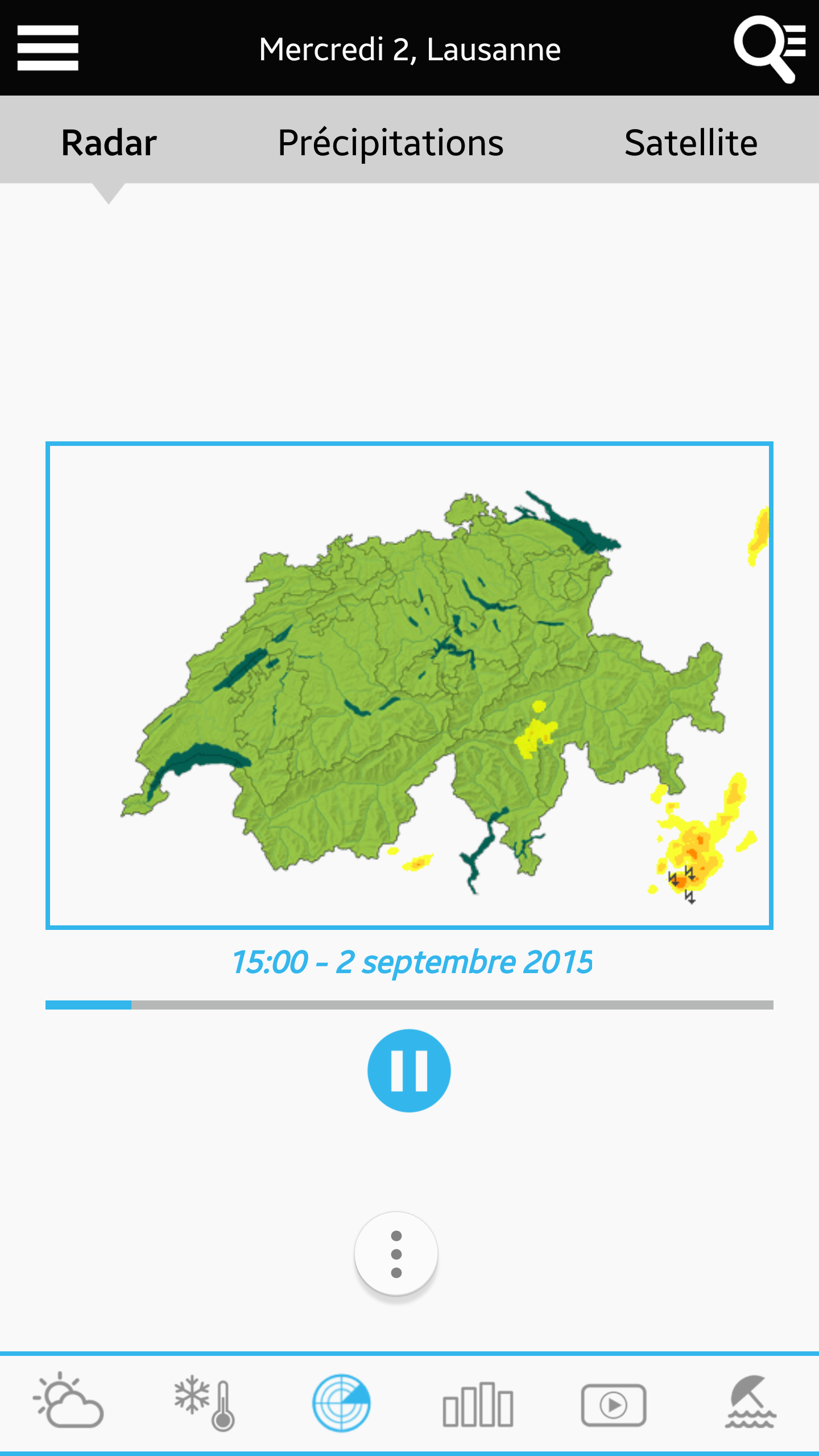 اسکرین شات 6 برنامه Weather for Switzerland