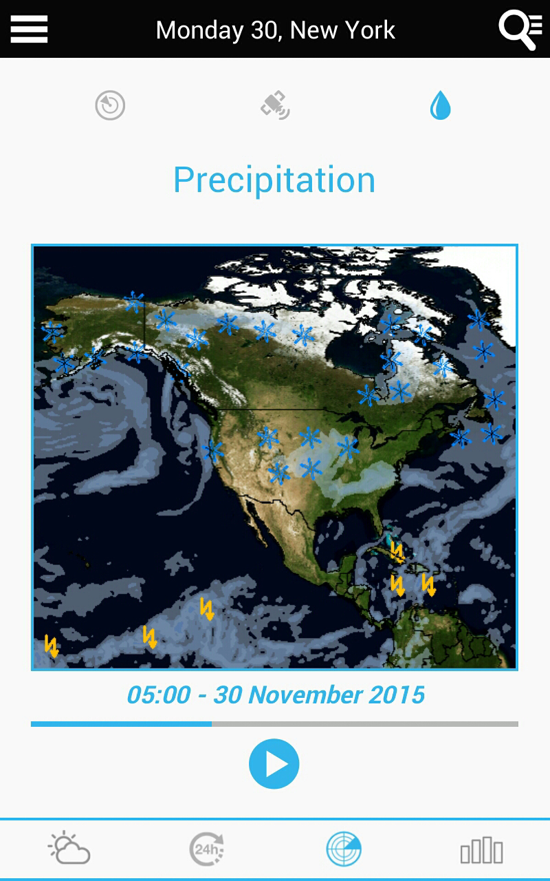 اسکرین شات 3 برنامه USA Weather forecast
