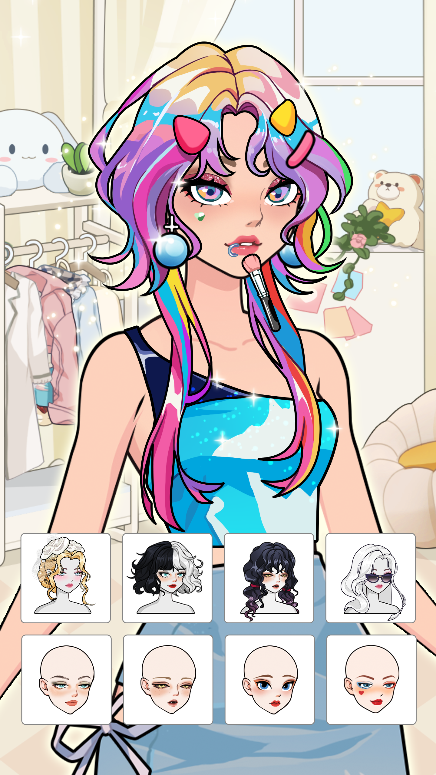 اسکرین شات 4 بازی Idol Livestream: Dress Up Game