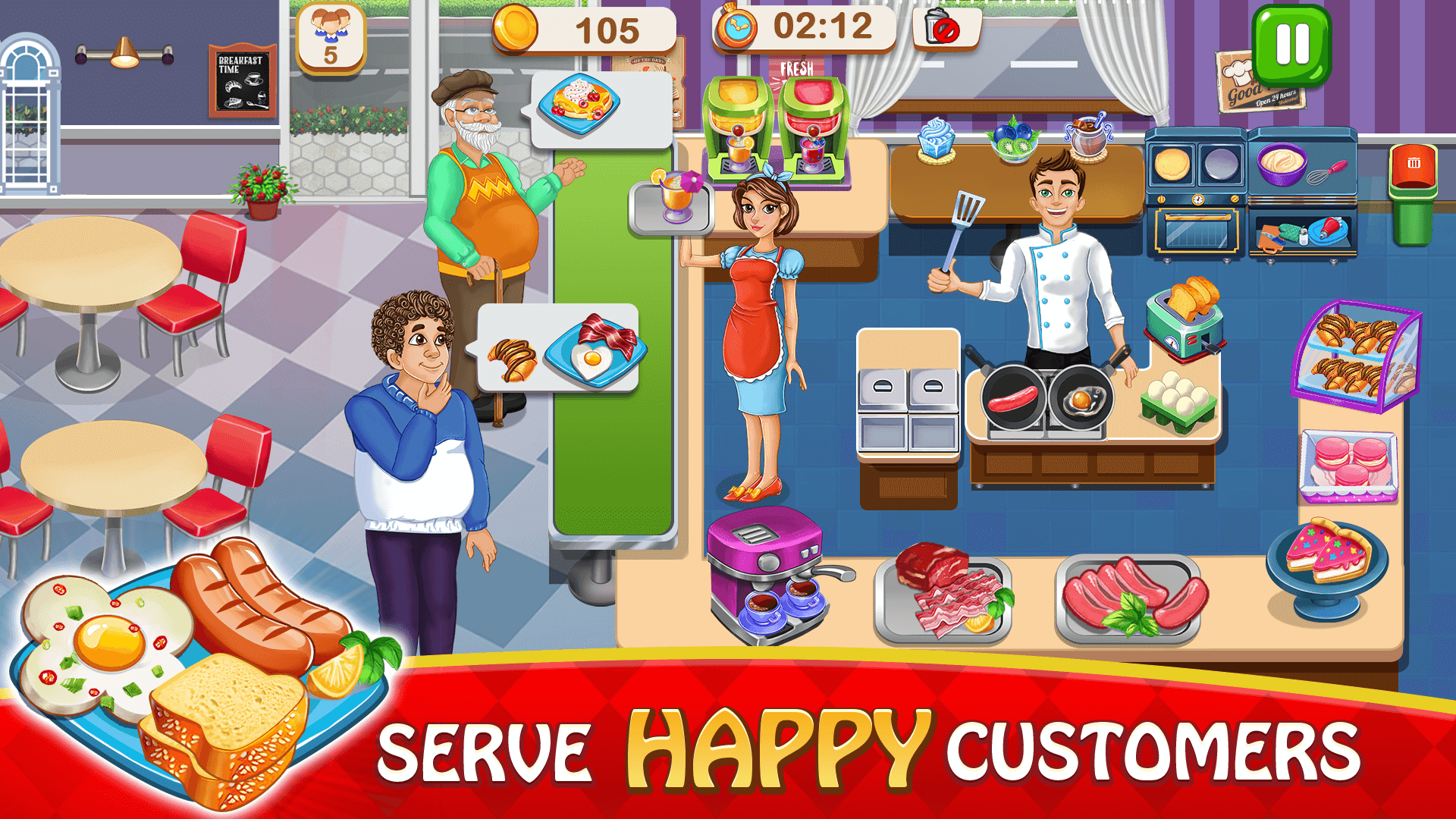 اسکرین شات 1 بازی Master Chef Kitchen Games Cook
