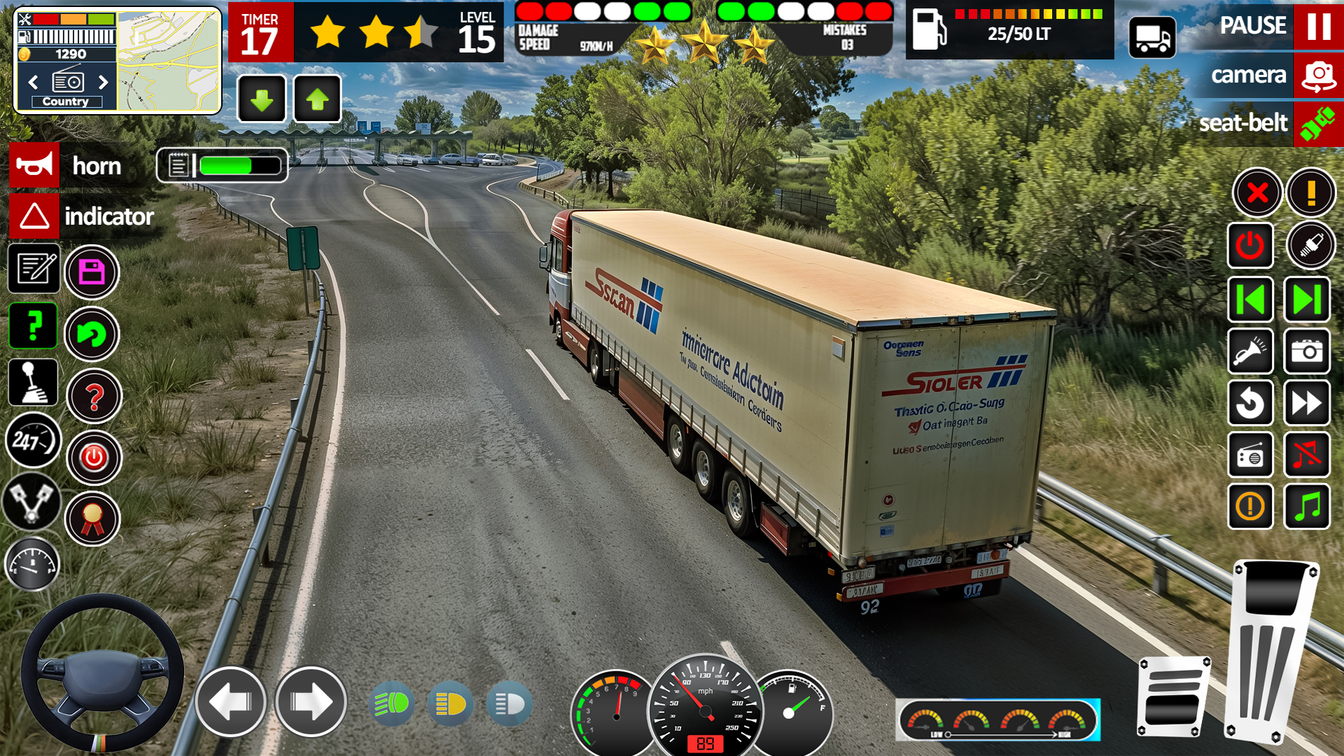 اسکرین شات 3 بازی Truck Simulator Cargo Truck 3D