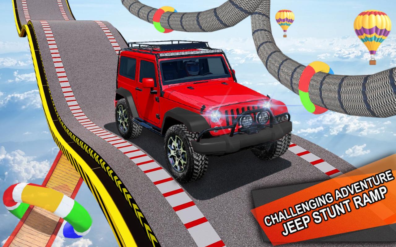 اسکرین شات 3 برنامه Impossible Jeep Stunt Driving