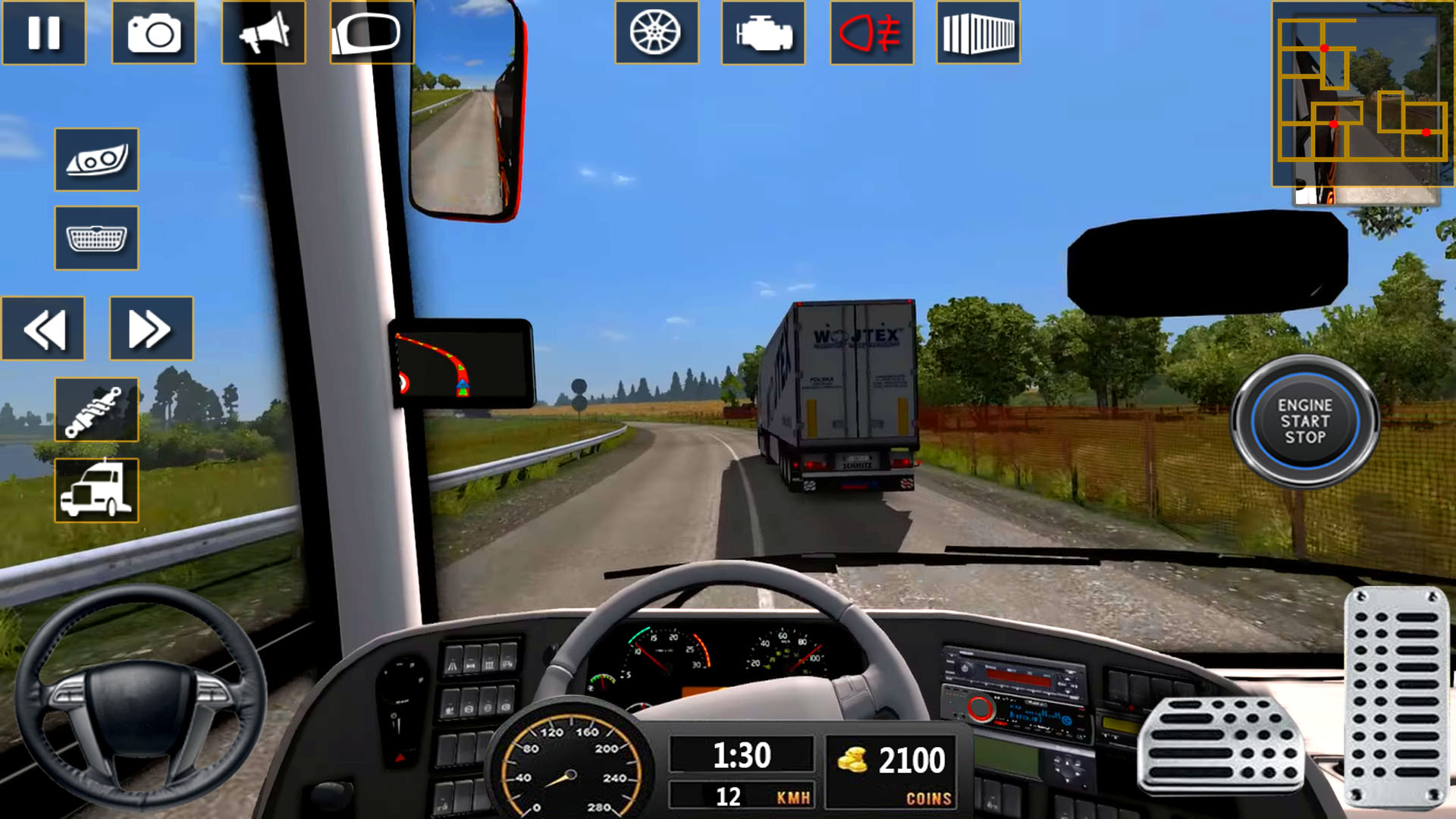 اسکرین شات 2 برنامه Bus Simulator 3D 2024 Bus Game