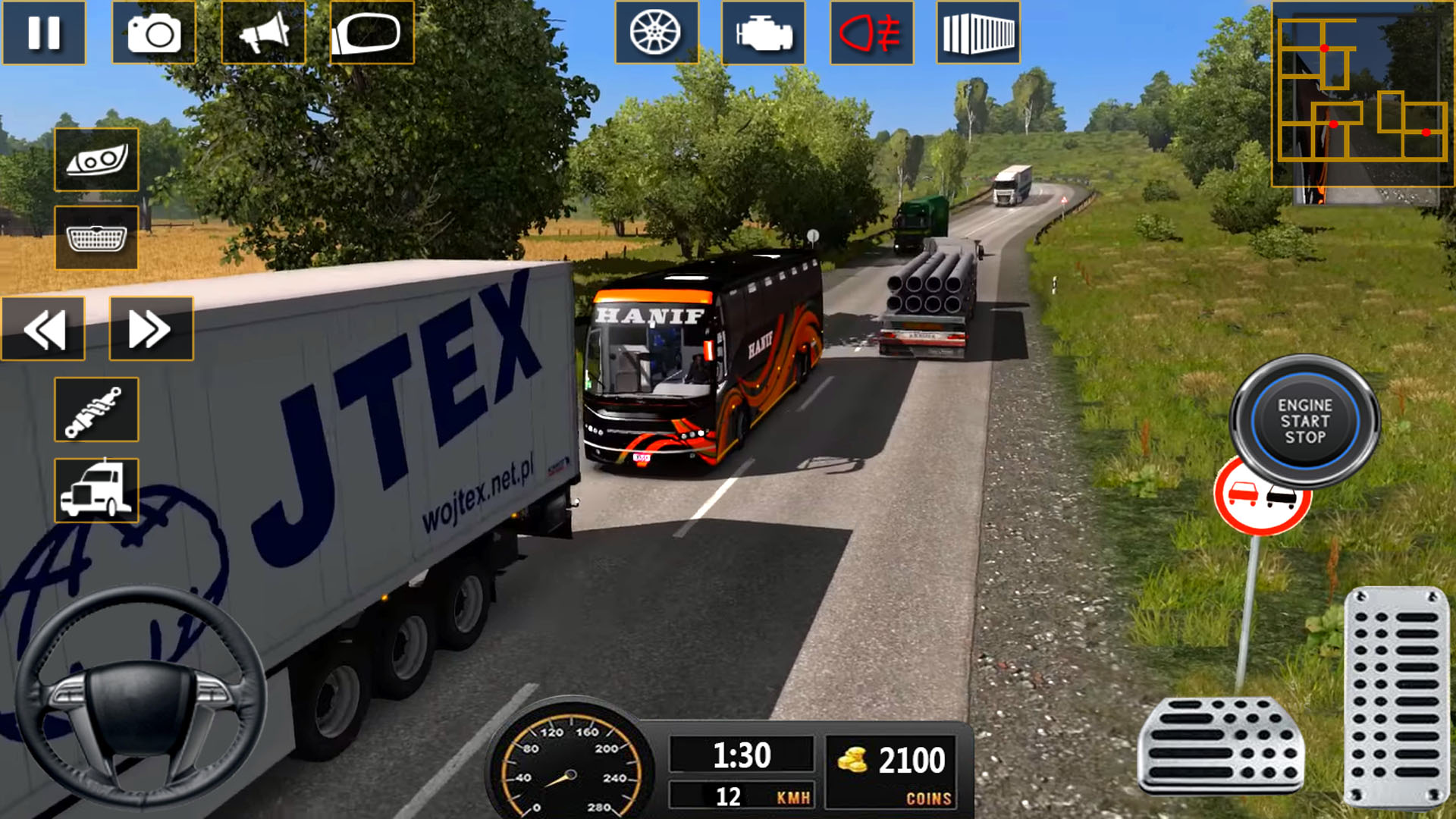 اسکرین شات 3 برنامه Bus Simulator 3D 2024 Bus Game