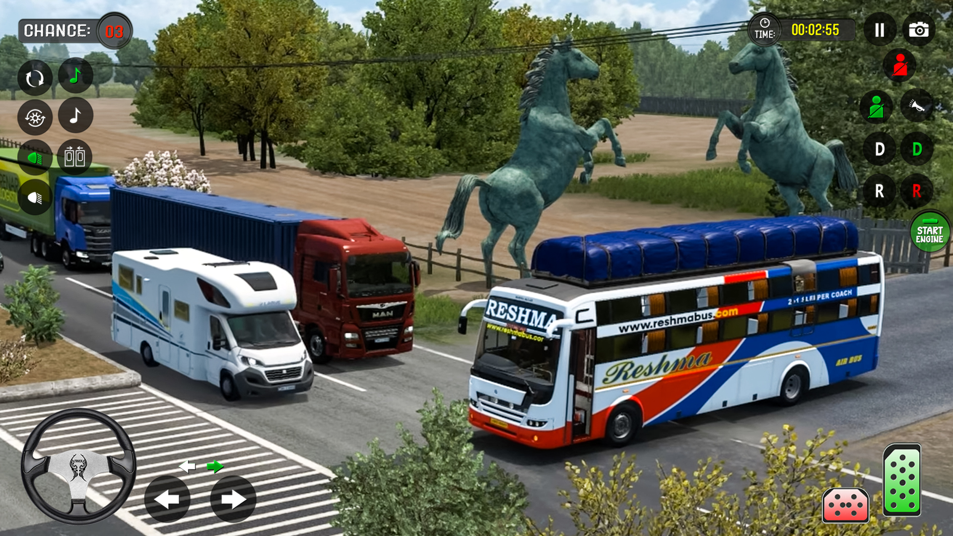 اسکرین شات 4 برنامه Bus Driving Coach Bus Sim 3D