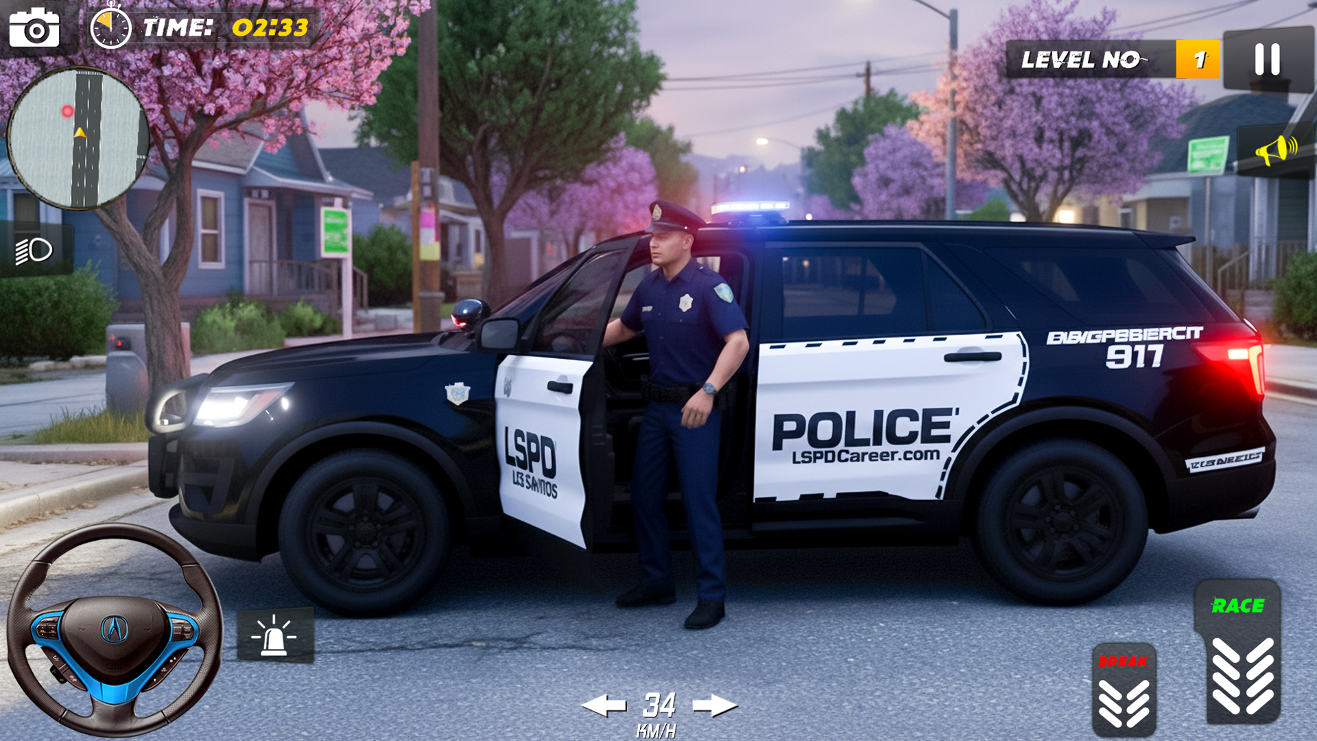 اسکرین شات 2 بازی Police Car Driving Cop Chase