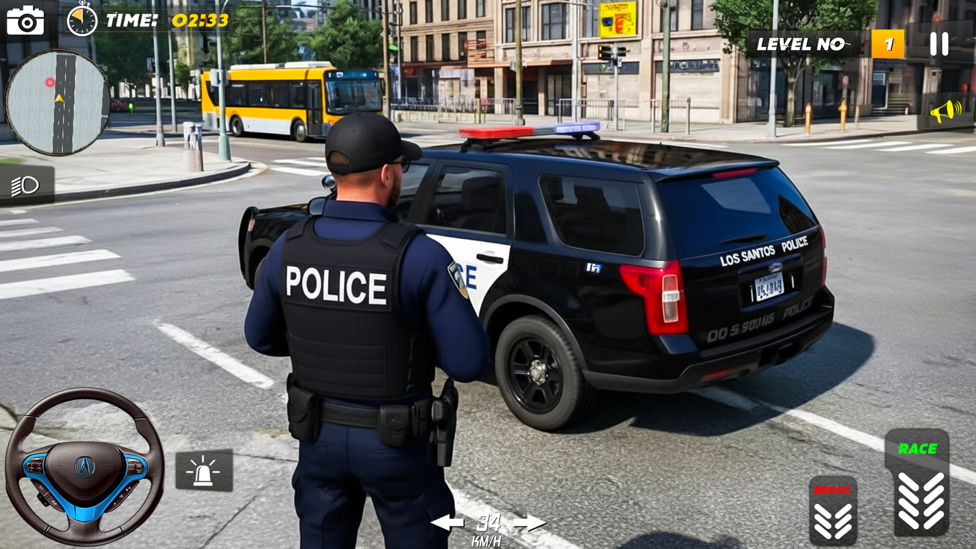 اسکرین شات 1 بازی Police Car Driving Cop Chase