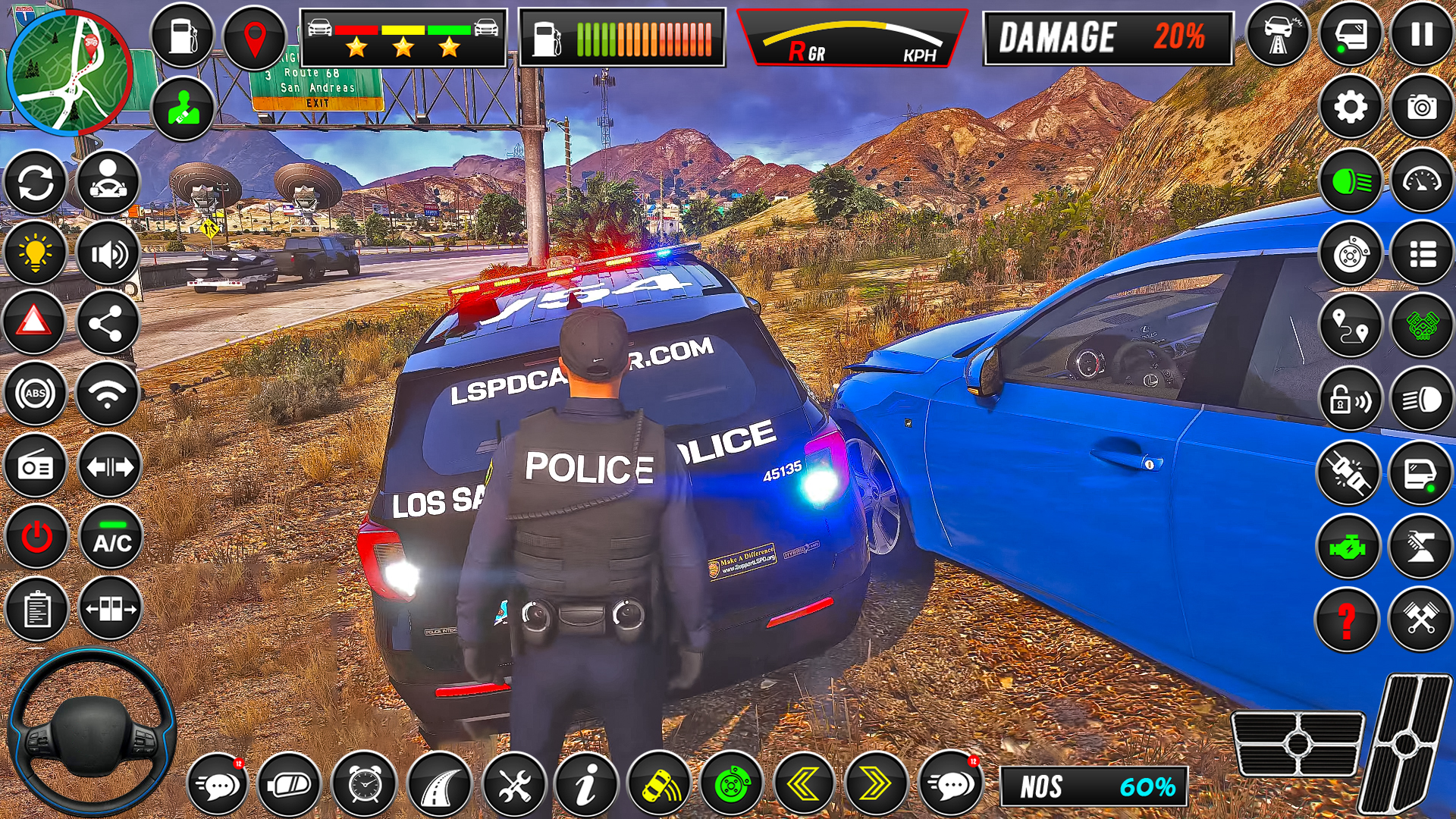 اسکرین شات 5 بازی Police Car Sim Cop Game 2025
