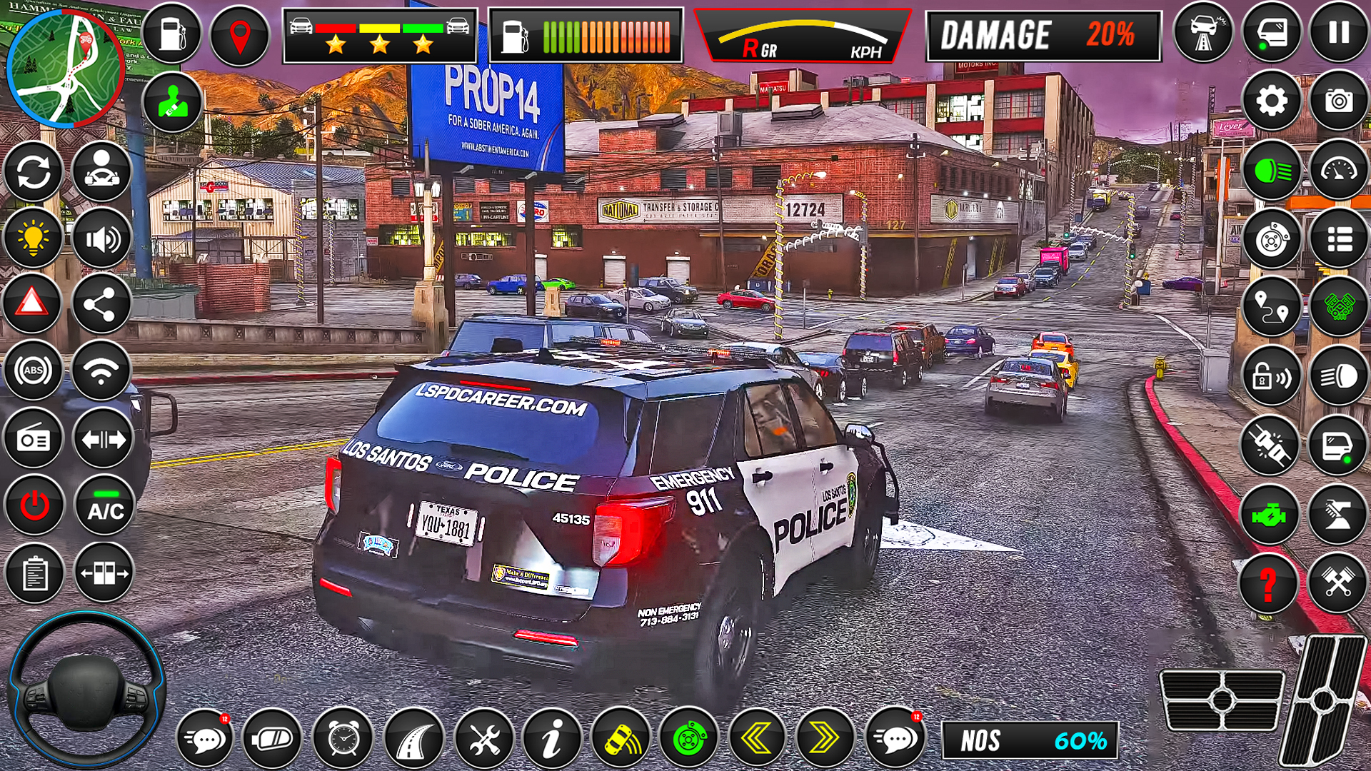 اسکرین شات 6 بازی Police Car Sim Cop Game 2025