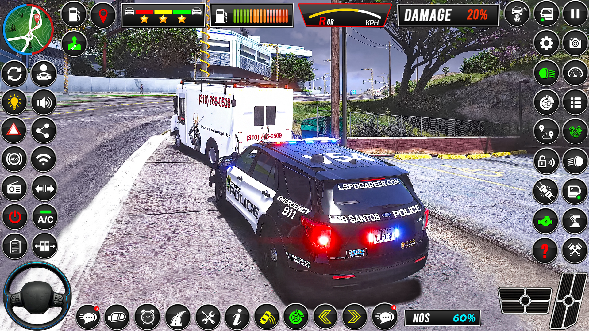 اسکرین شات 2 بازی Police Car Sim Cop Game 2025