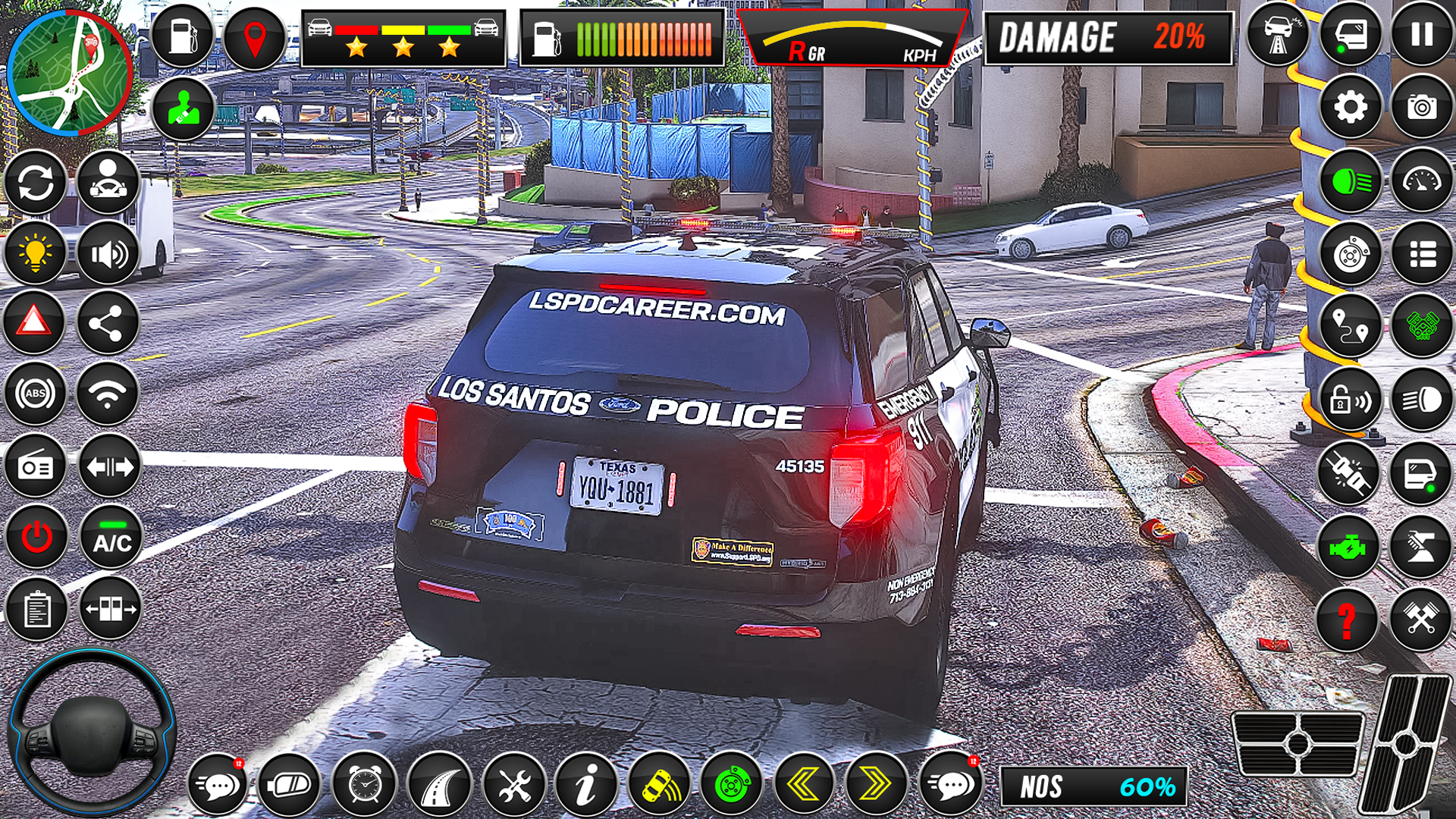 اسکرین شات 3 بازی Police Car Sim Cop Game 2025