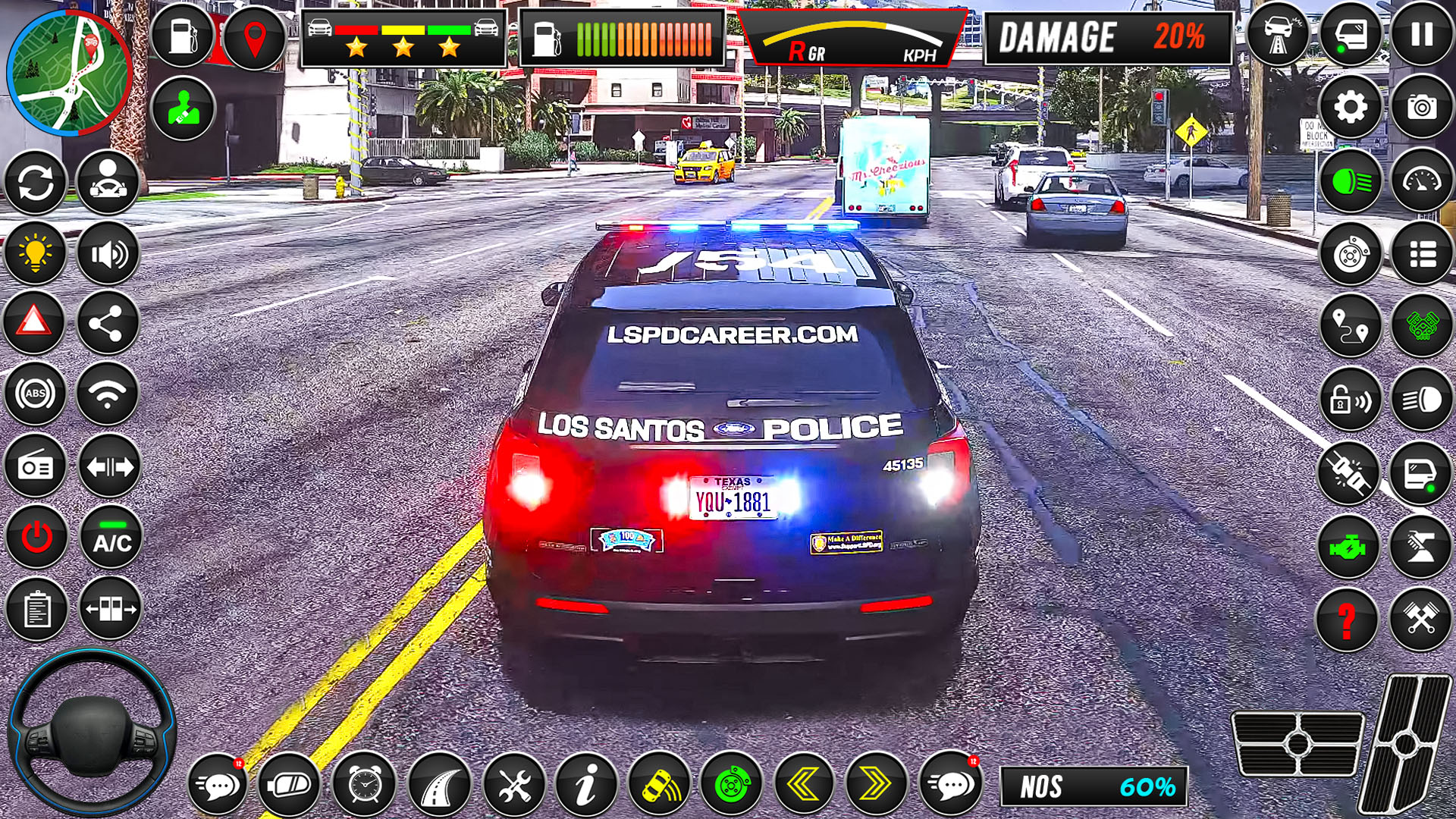 اسکرین شات 1 بازی Police Car Sim Cop Game 2025